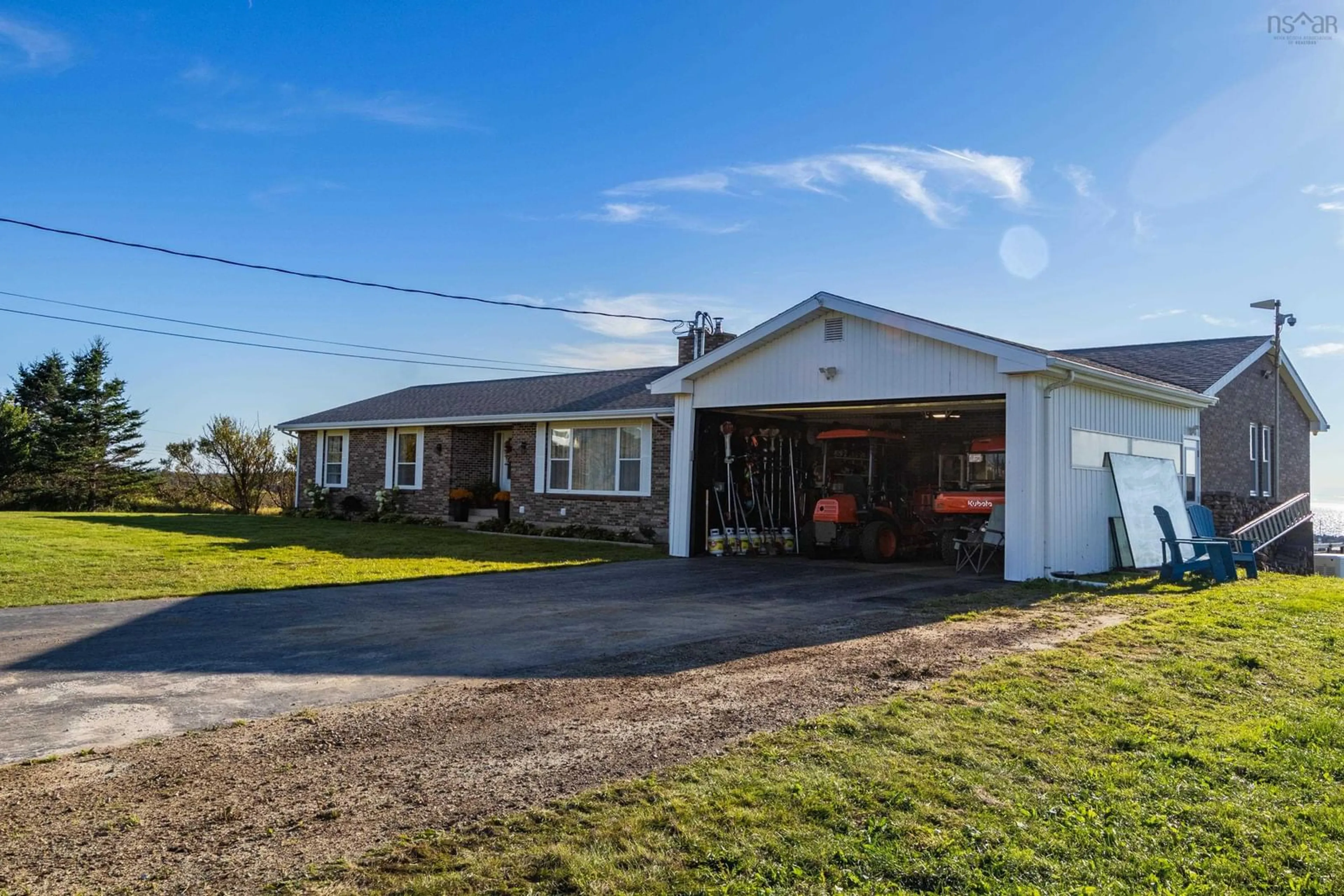 A pic from outside/outdoor area/front of a property/back of a property/a pic from drone, building for 653 Ross Durkee Rd, Sandford Nova Scotia B5A 5K8