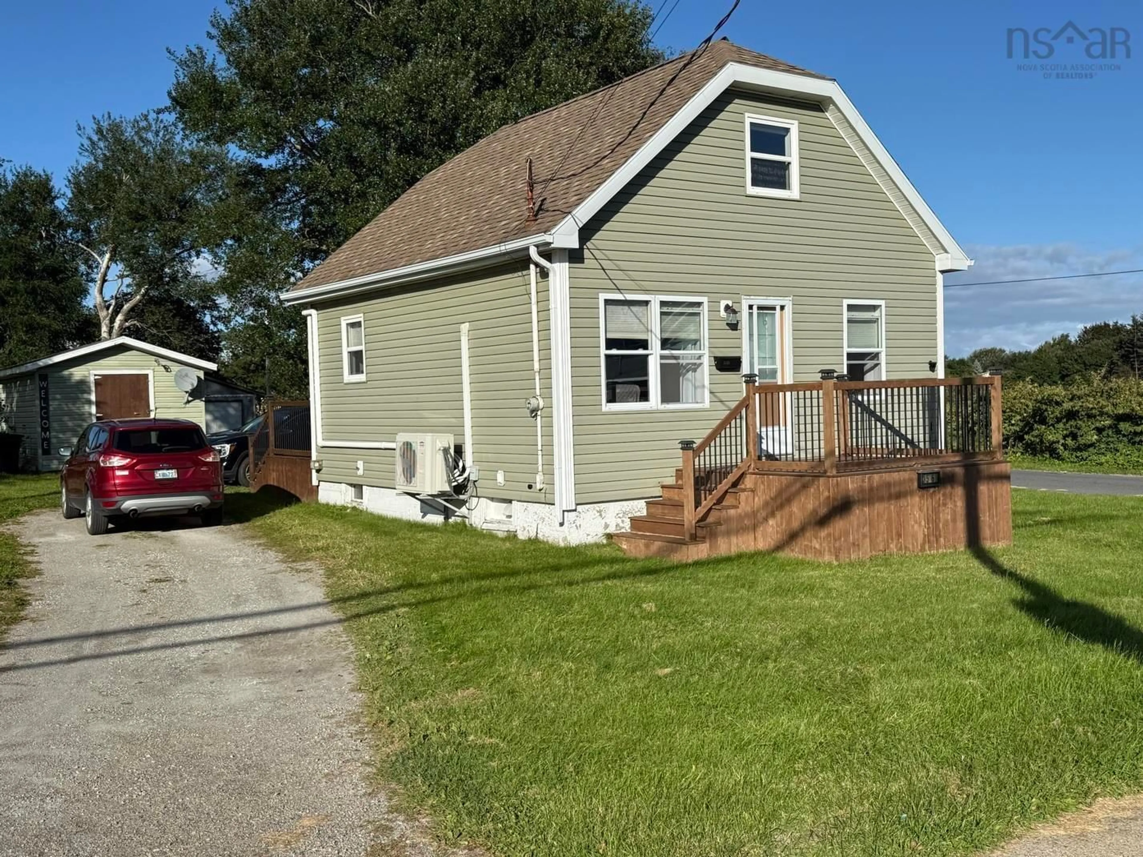 Home with vinyl exterior material, street for 3569 Ellsworth Ave, New Waterford Nova Scotia B1H 2G8