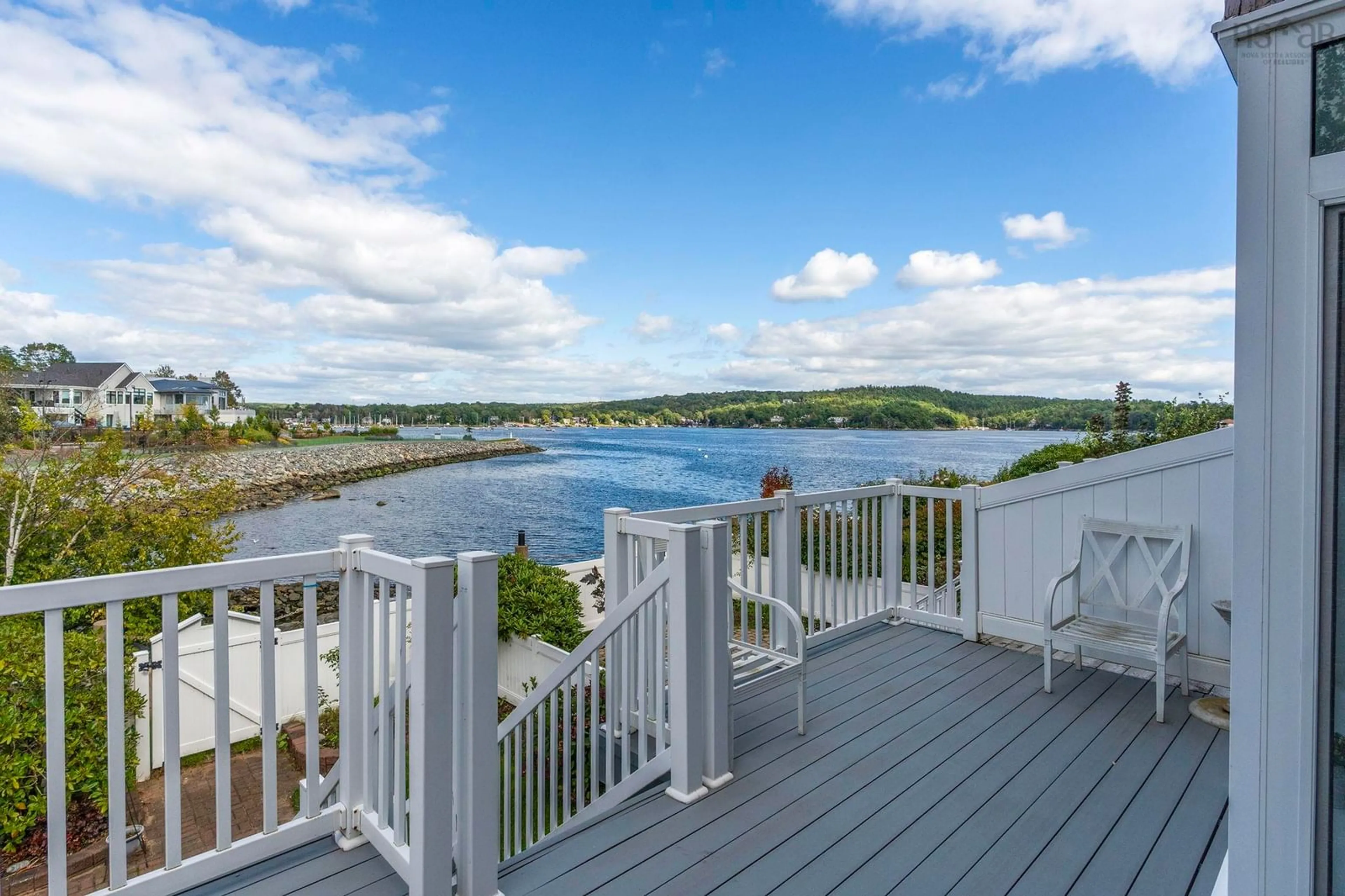 Patio, water/lake/river/ocean view for 1 Arthur Lismer Court, Bedford Nova Scotia B4A 4B4