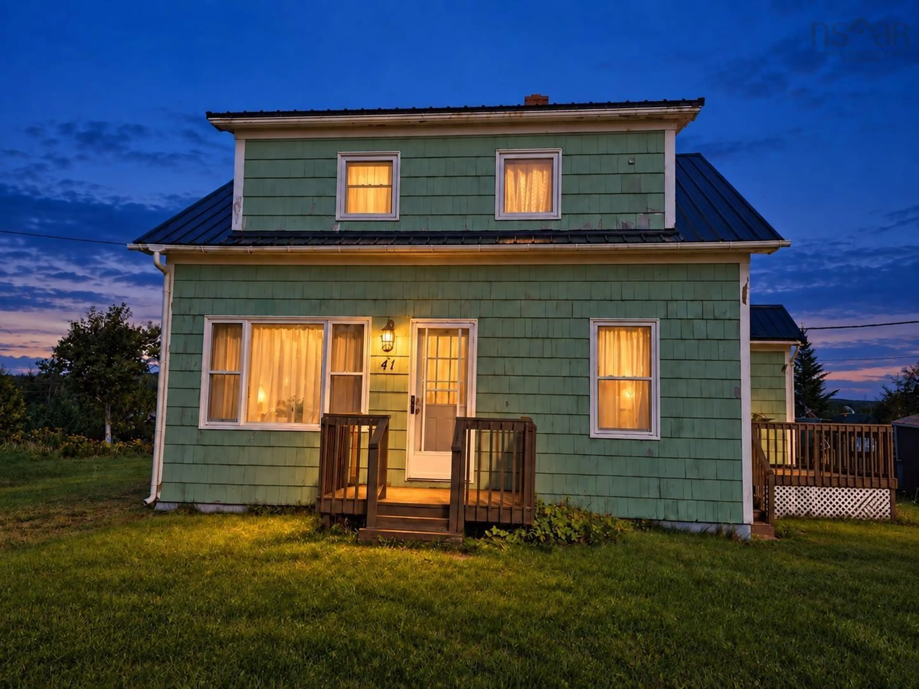 Home with vinyl exterior material, street for 41 Port Bickerton Village Rd, Port Bickerton Nova Scotia B0J 1A0
