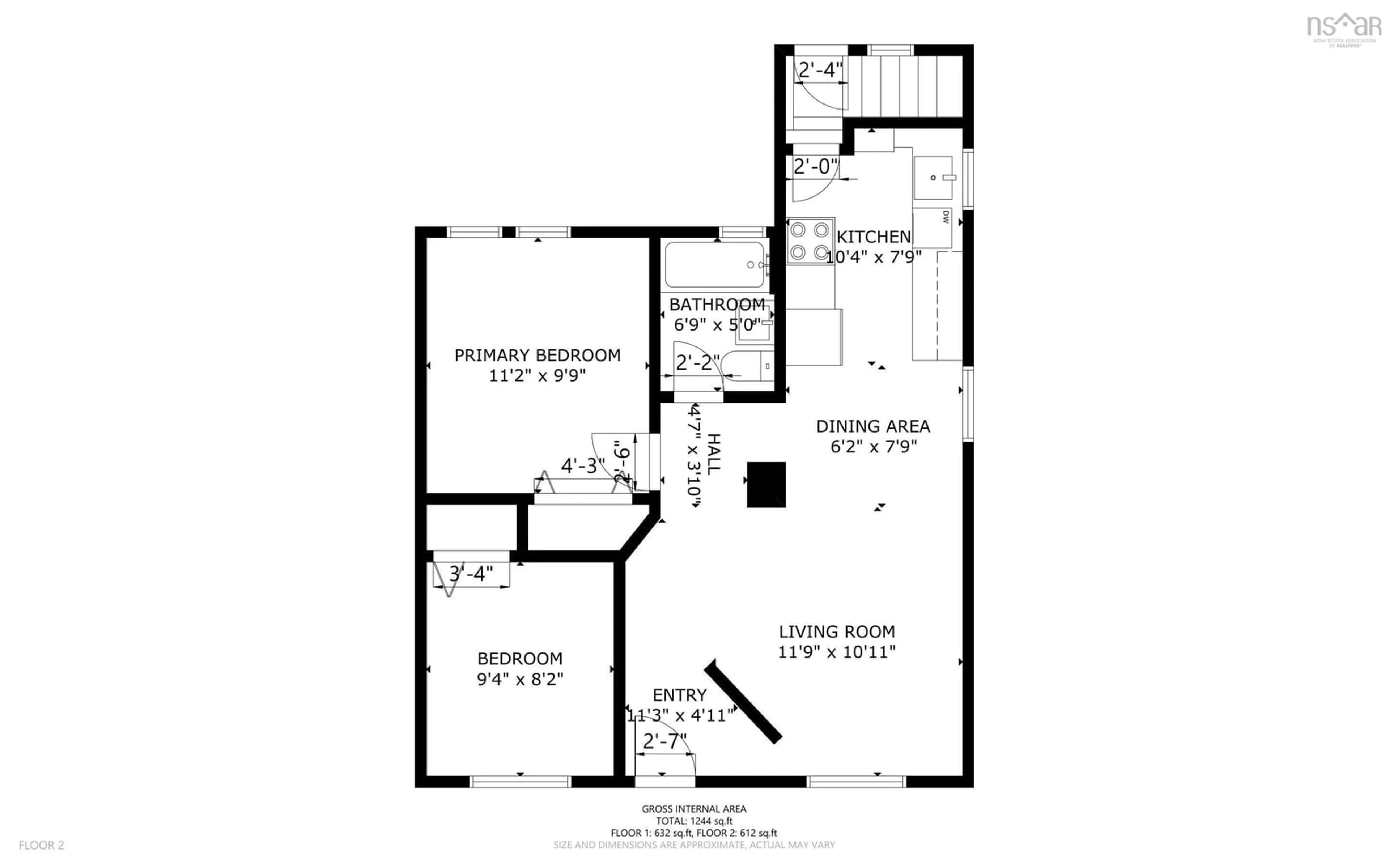 Floor plan for 6467 Almon St, Halifax Nova Scotia B3L 1V6