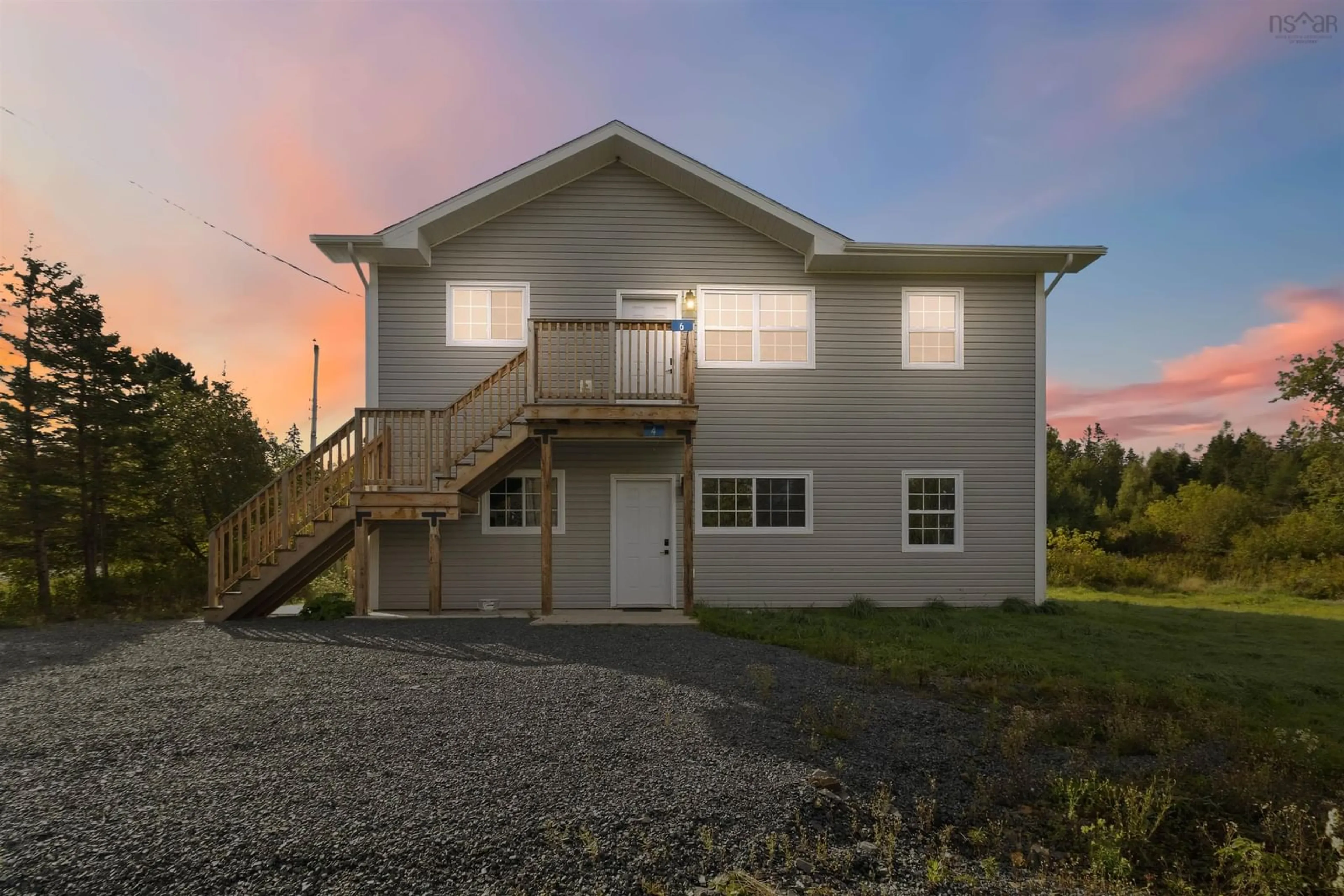 Home with vinyl exterior material, building for 4/6 Old Salmon River Branch Road, Salmon River Nova Scotia B6L 3Z5