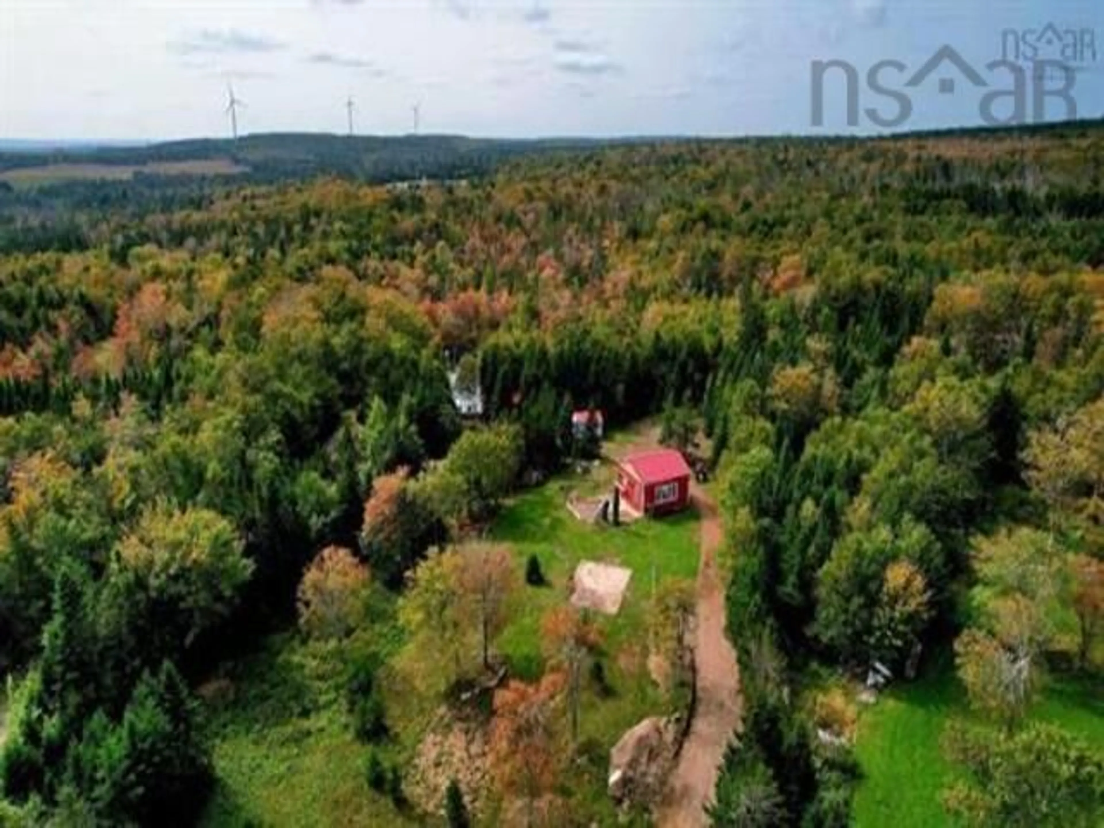 A pic from outside/outdoor area/front of a property/back of a property/a pic from drone, forest/trees view for 1043 Kemptown Rd, Kemptown Nova Scotia B6L 2H9