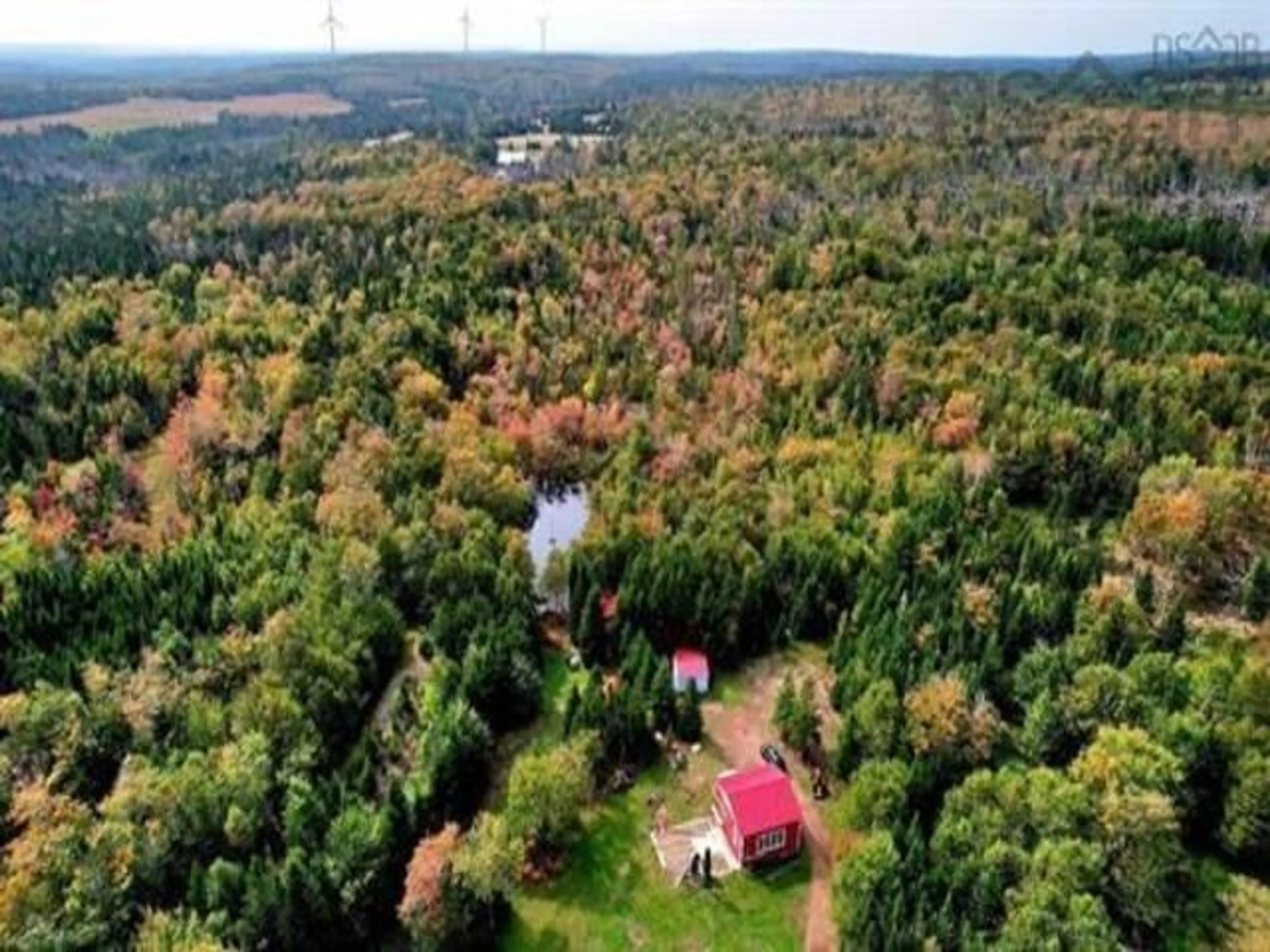 A pic from outside/outdoor area/front of a property/back of a property/a pic from drone, forest/trees view for 1043 Kemptown Rd, Kemptown Nova Scotia B6L 2H9