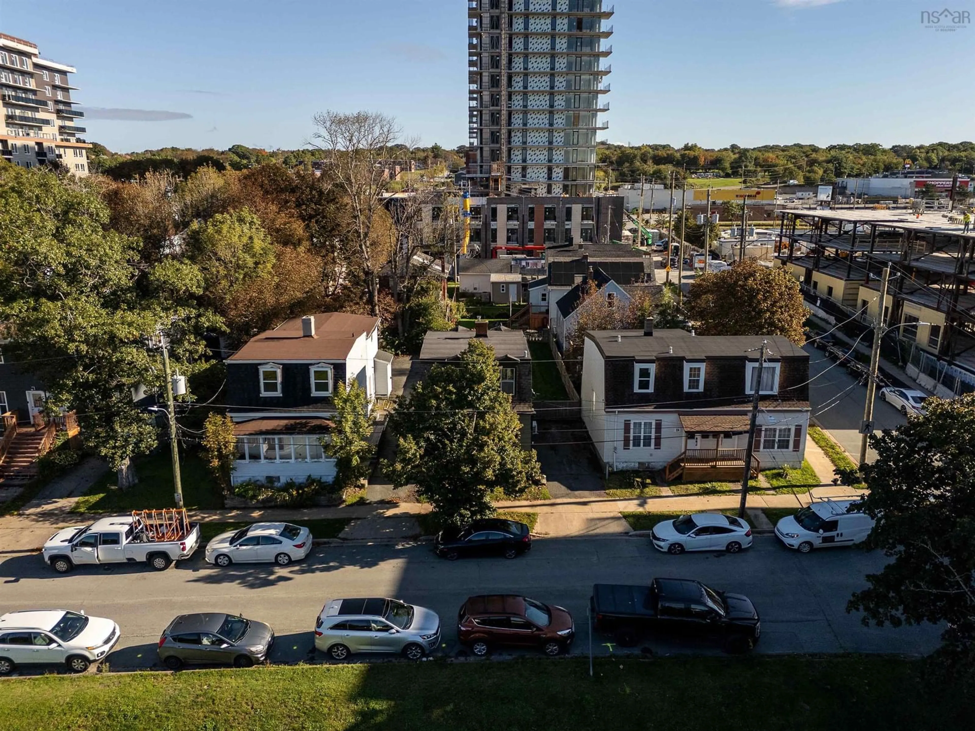 A pic from outside/outdoor area/front of a property/back of a property/a pic from drone, city buildings view from balcony for 4 John St, Dartmouth Nova Scotia B3A 1L4