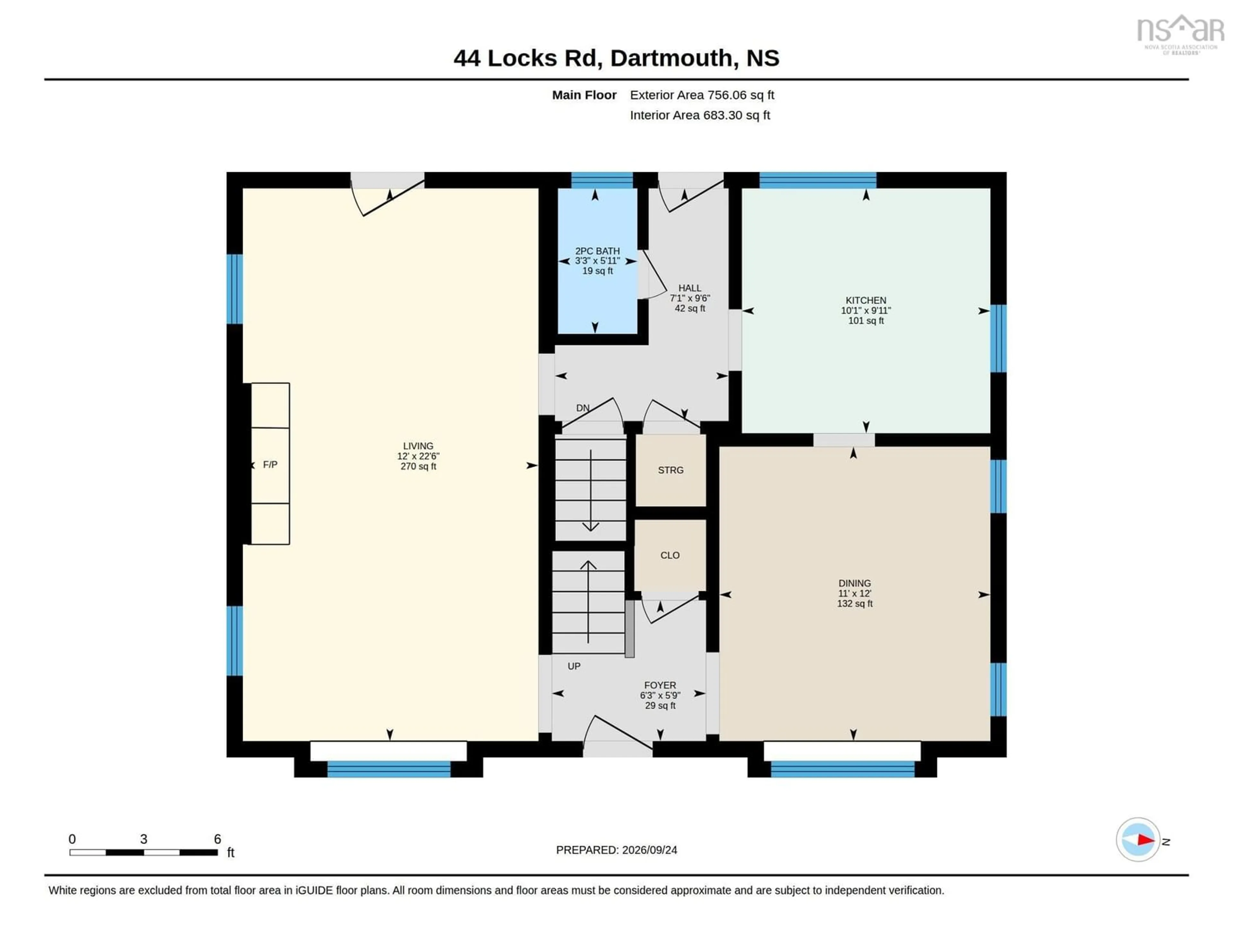 Floor plan for 44 Locks Rd, Dartmouth Nova Scotia B2X 2J5