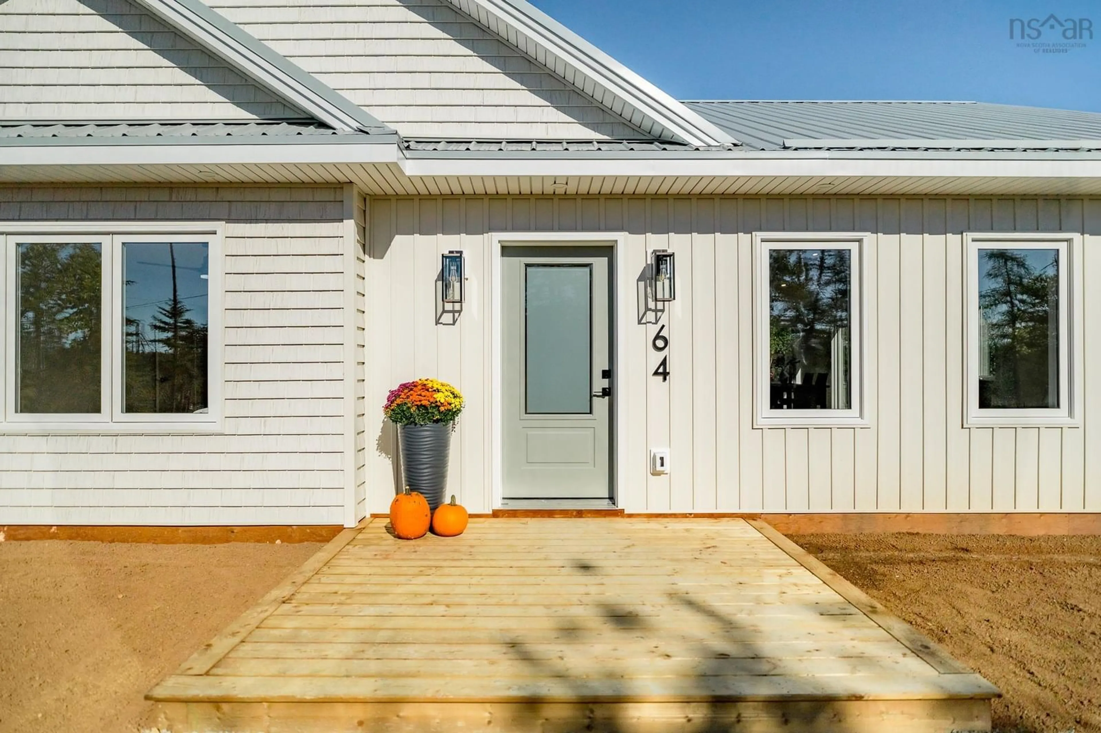 Home with vinyl exterior material, street for 64 Lakepoint Way, Head Of Jeddore Nova Scotia B0J 1P0