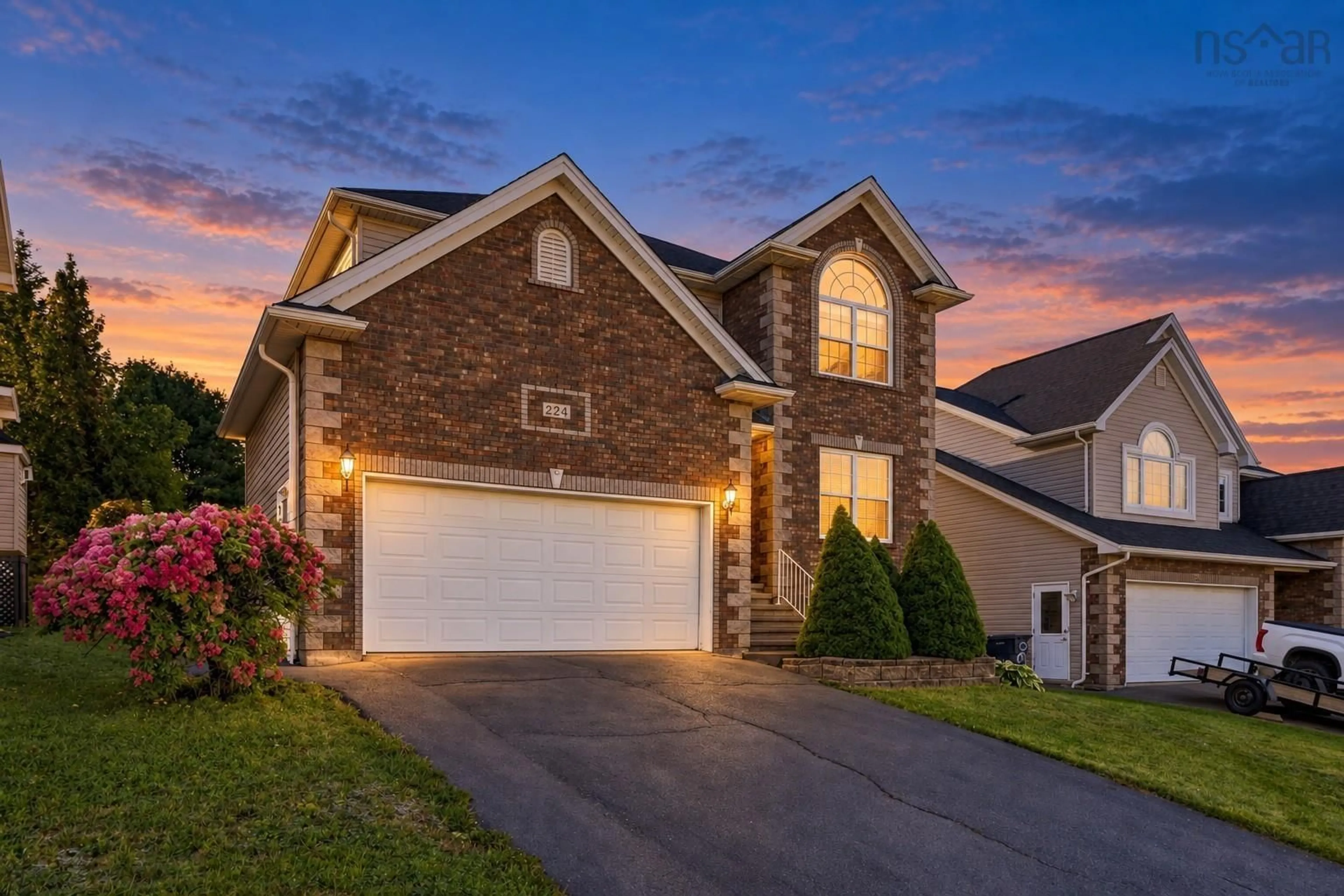 Home with brick exterior material, street for 224 Langbrae Dr, Halifax Nova Scotia B3S 1J7