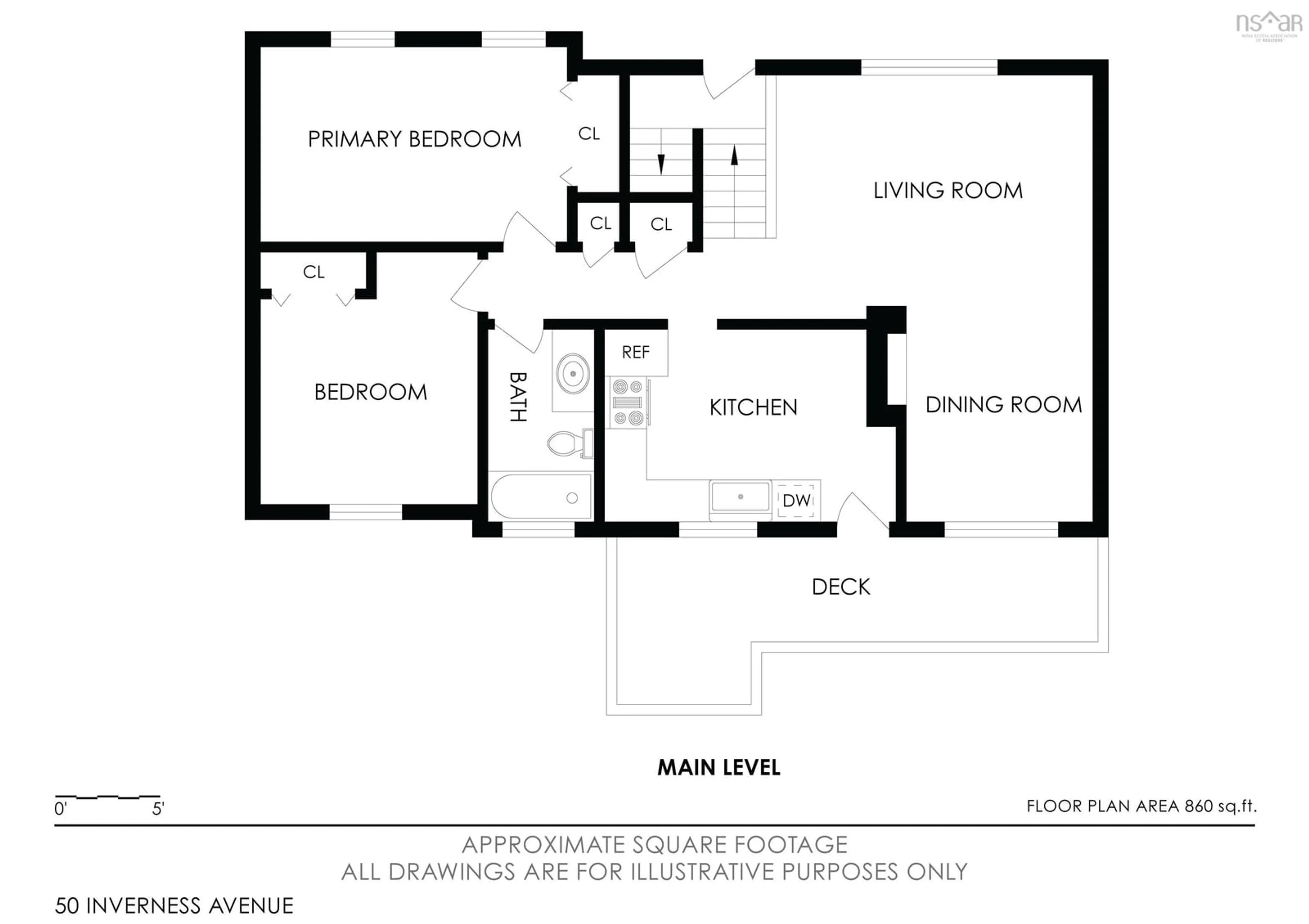 Floor plan for 50 Inverness Ave, Halifax Nova Scotia B3P 1X7