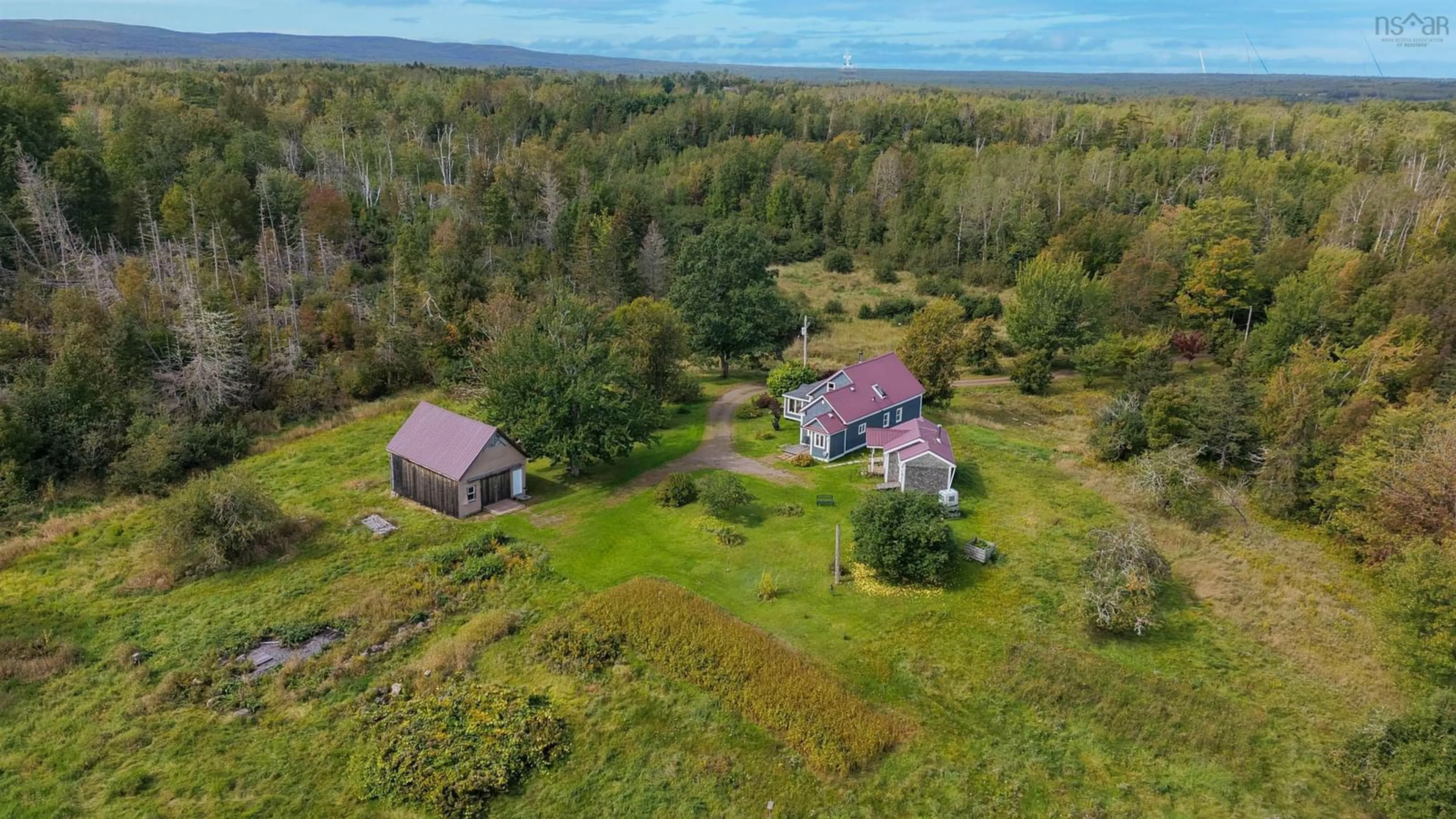 A pic from outside/outdoor area/front of a property/back of a property/a pic from drone, unknown for 1776 Scotsburn Rd, Plainfield Nova Scotia B0K 1N0