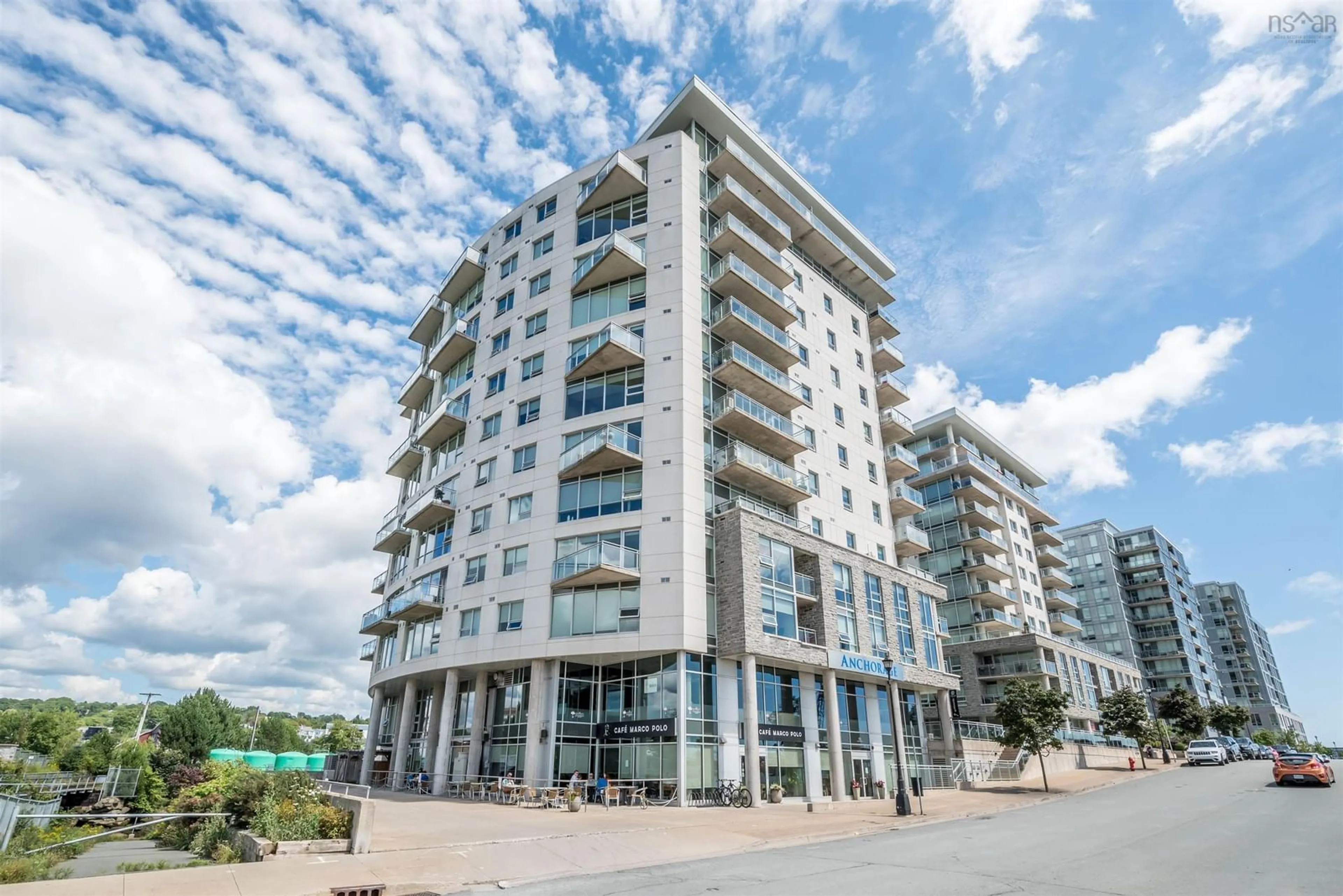 A pic from outside/outdoor area/front of a property/back of a property/a pic from drone, building for 15 Kings Wharf Pl #401, Dartmouth Nova Scotia B2Y 0C2