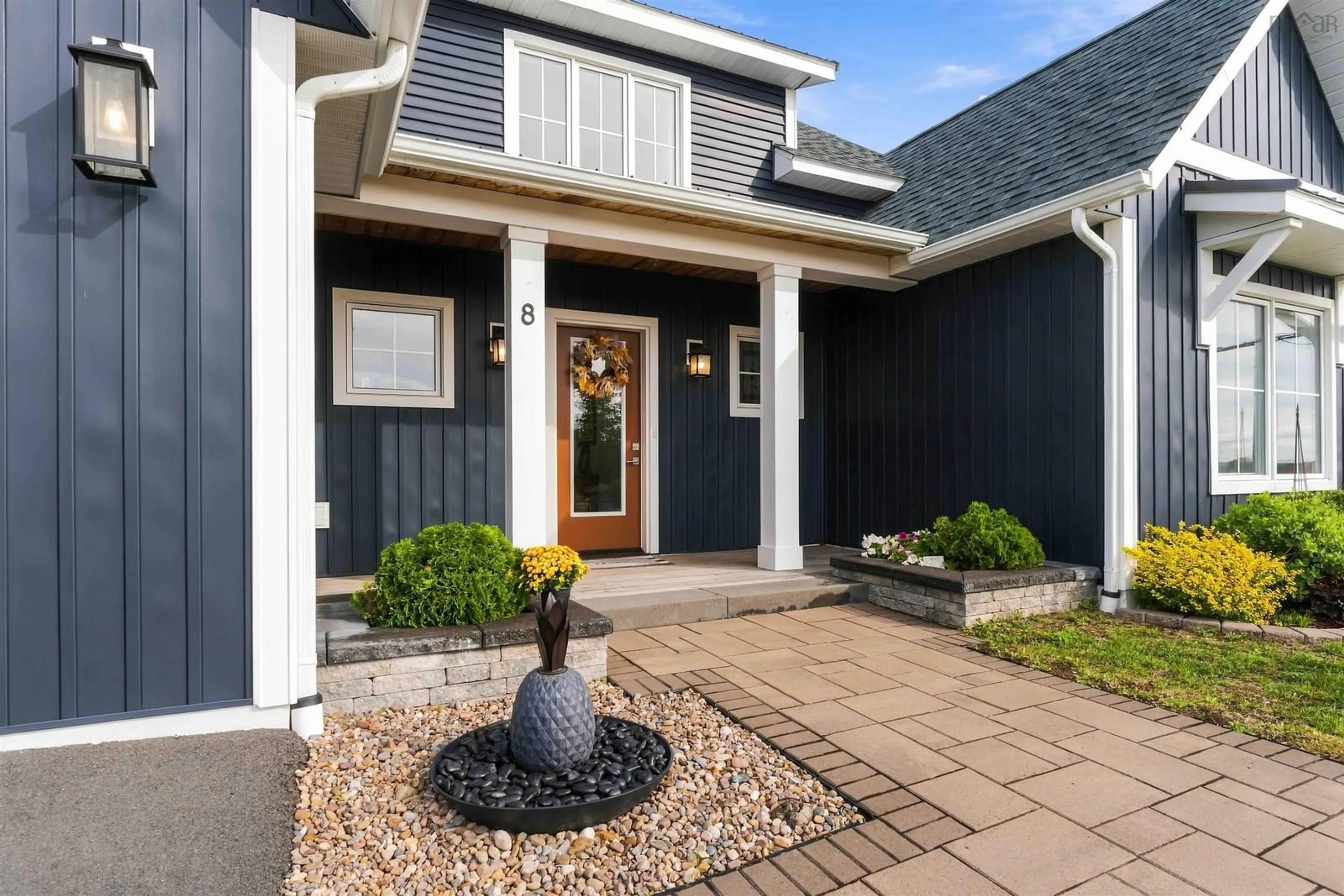 Home with vinyl exterior material, street for 8 Steeple View Dr, Port Williams Nova Scotia B0P 1T0