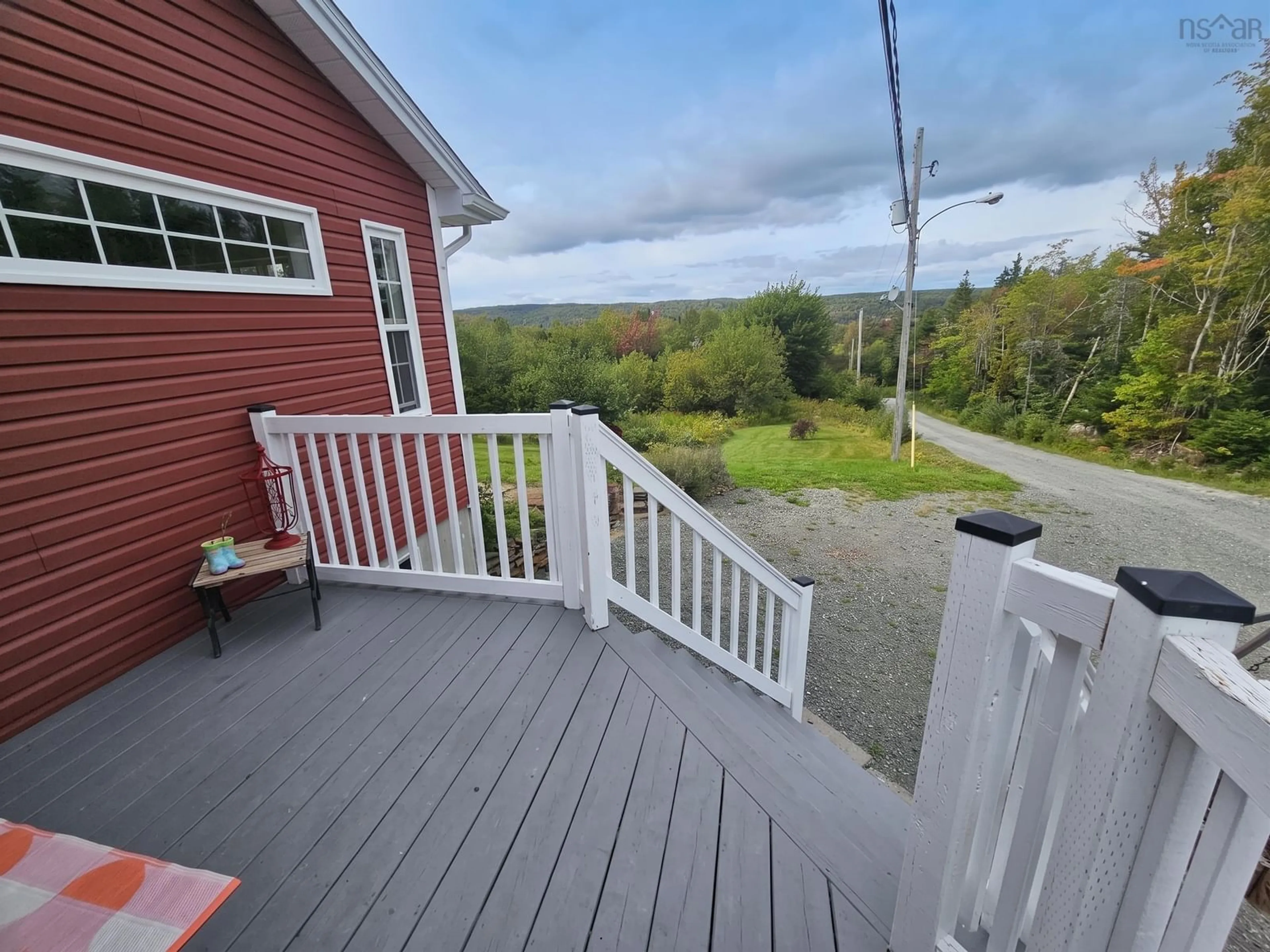 Patio, water/lake/river/ocean view for 3975 East Bay Hwy, East Bay Nova Scotia B1J 1M4