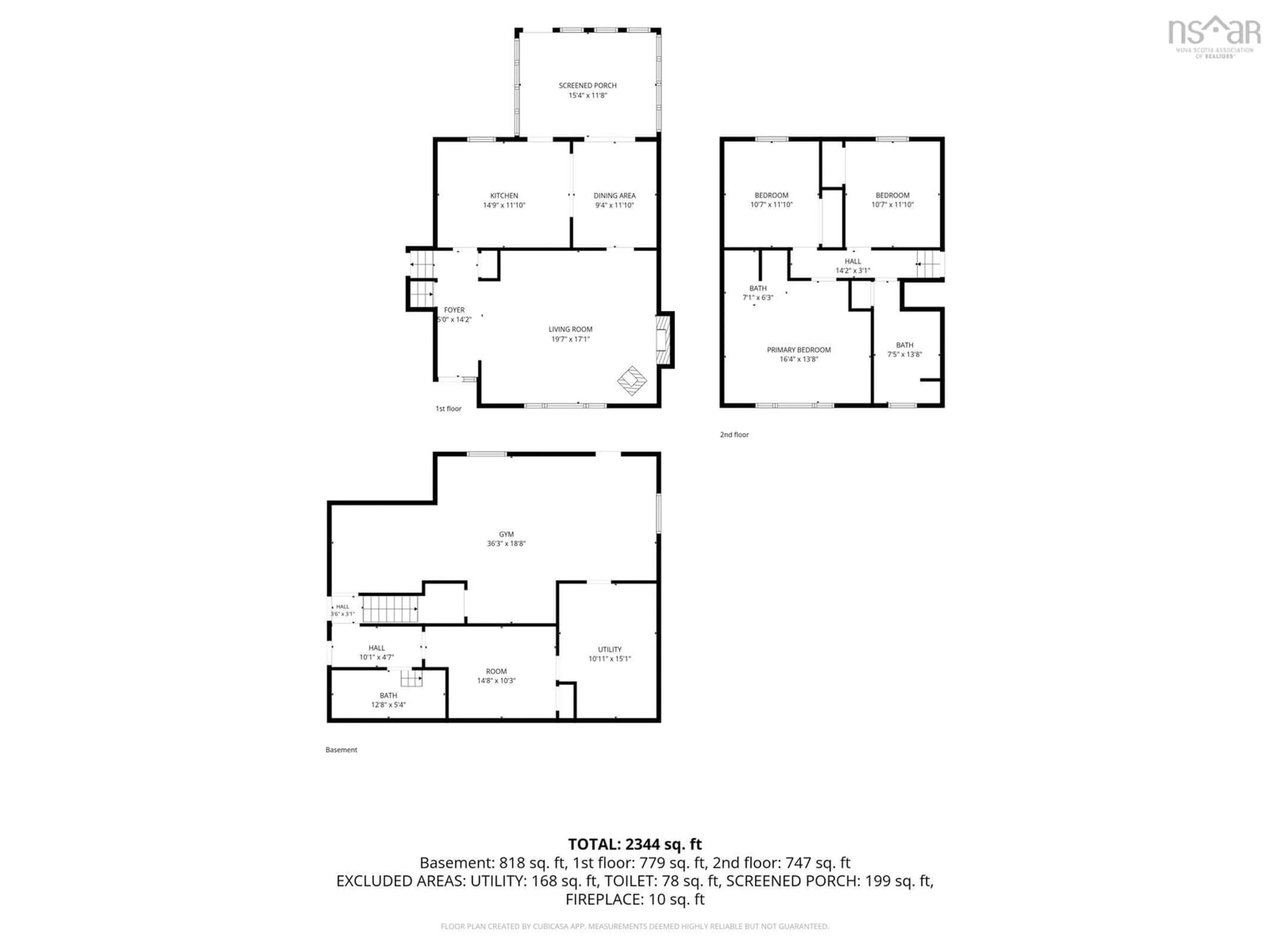 Floor plan for 1530 Riverside Road, New Edinburgh Nova Scotia B0W 3T0
