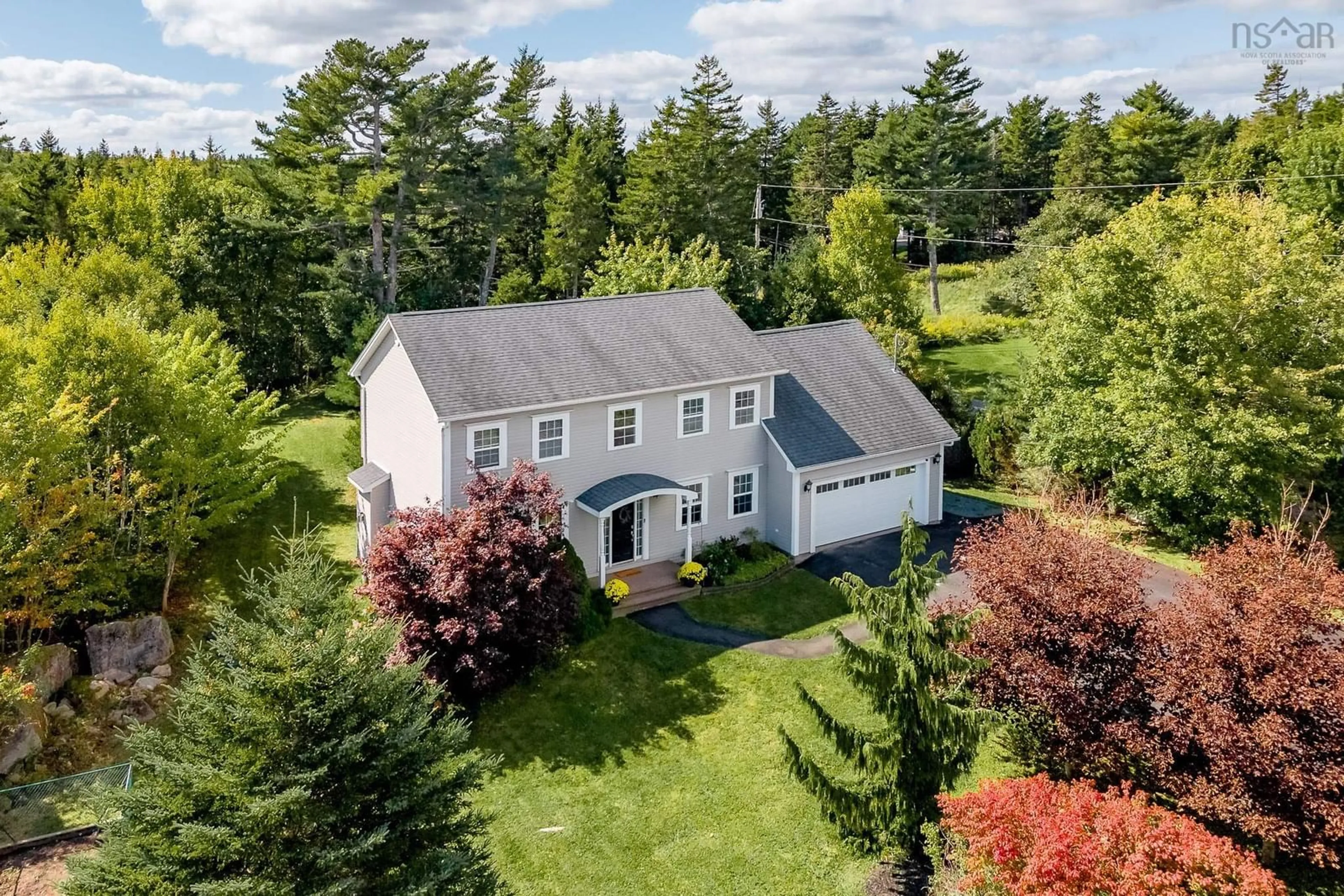 A pic from outside/outdoor area/front of a property/back of a property/a pic from drone, street for 155 Matthew Dr, Hammonds Plains Nova Scotia B4B 1T8