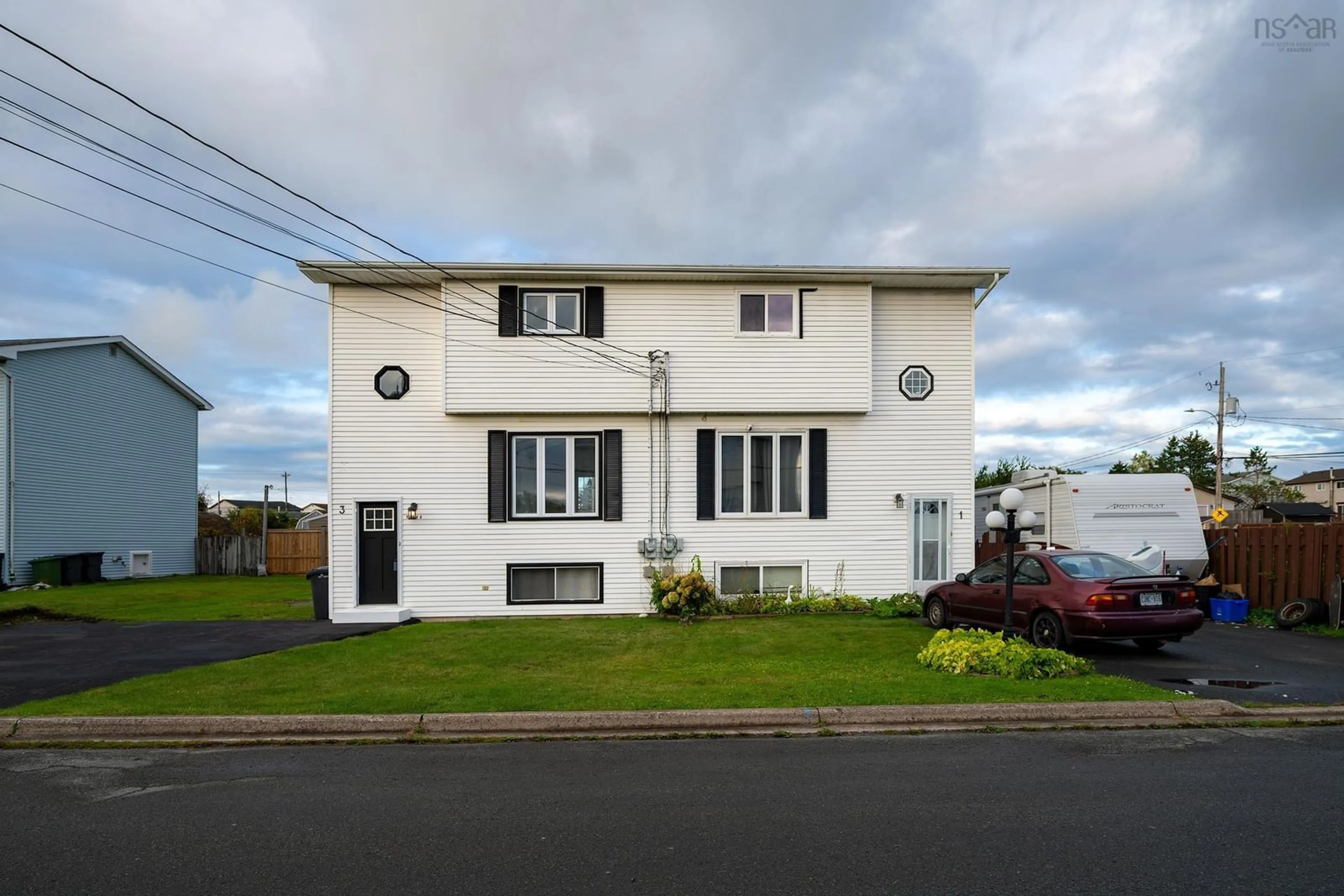 Home with vinyl exterior material, street for 3 Chebucto Cir, Eastern Passage Nova Scotia B3E 1G5