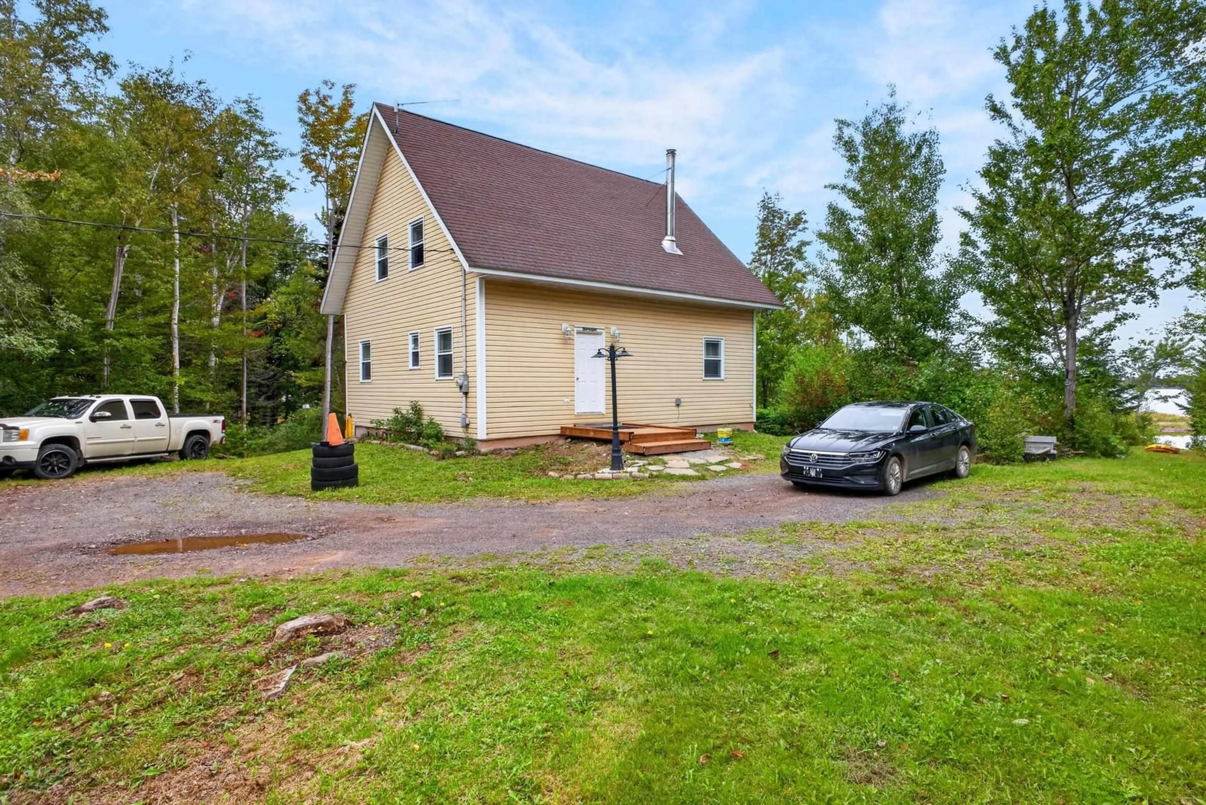 A pic from outside/outdoor area/front of a property/back of a property/a pic from drone, street for 14439 Highway 6, East Wallace Nova Scotia B0K 1E0