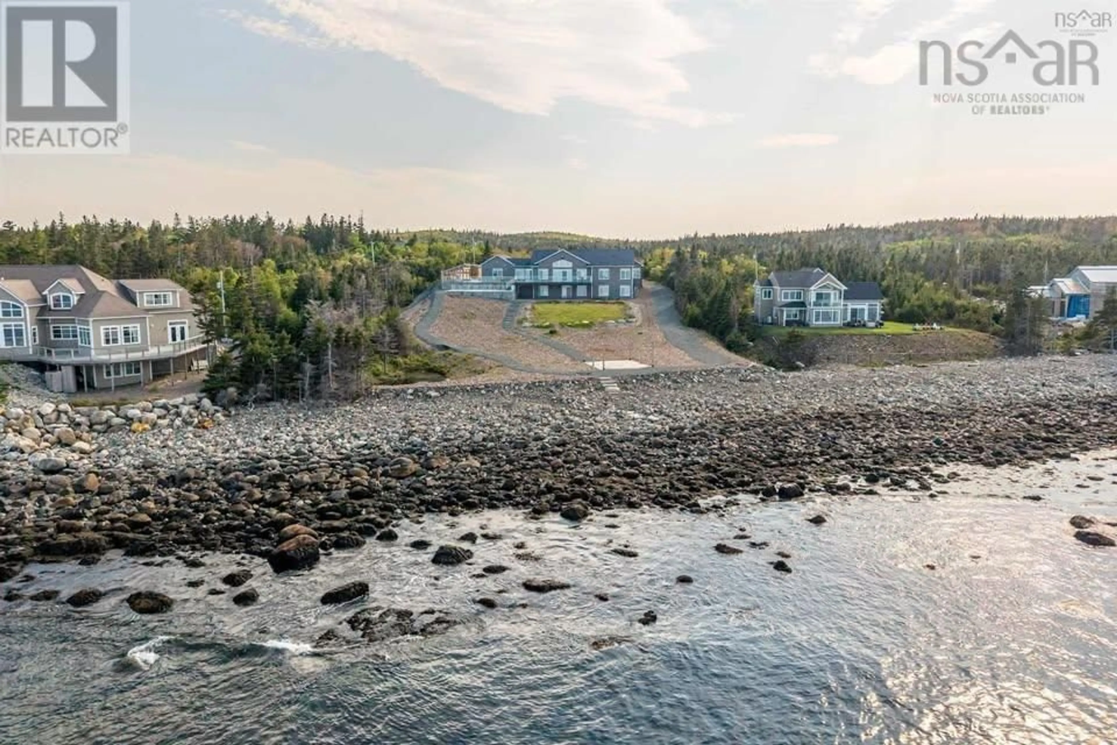 A pic from outside/outdoor area/front of a property/back of a property/a pic from drone, water/lake/river/ocean view for 458 Ketch Harbour Rd, Bear Cove Nova Scotia B3V 1P8