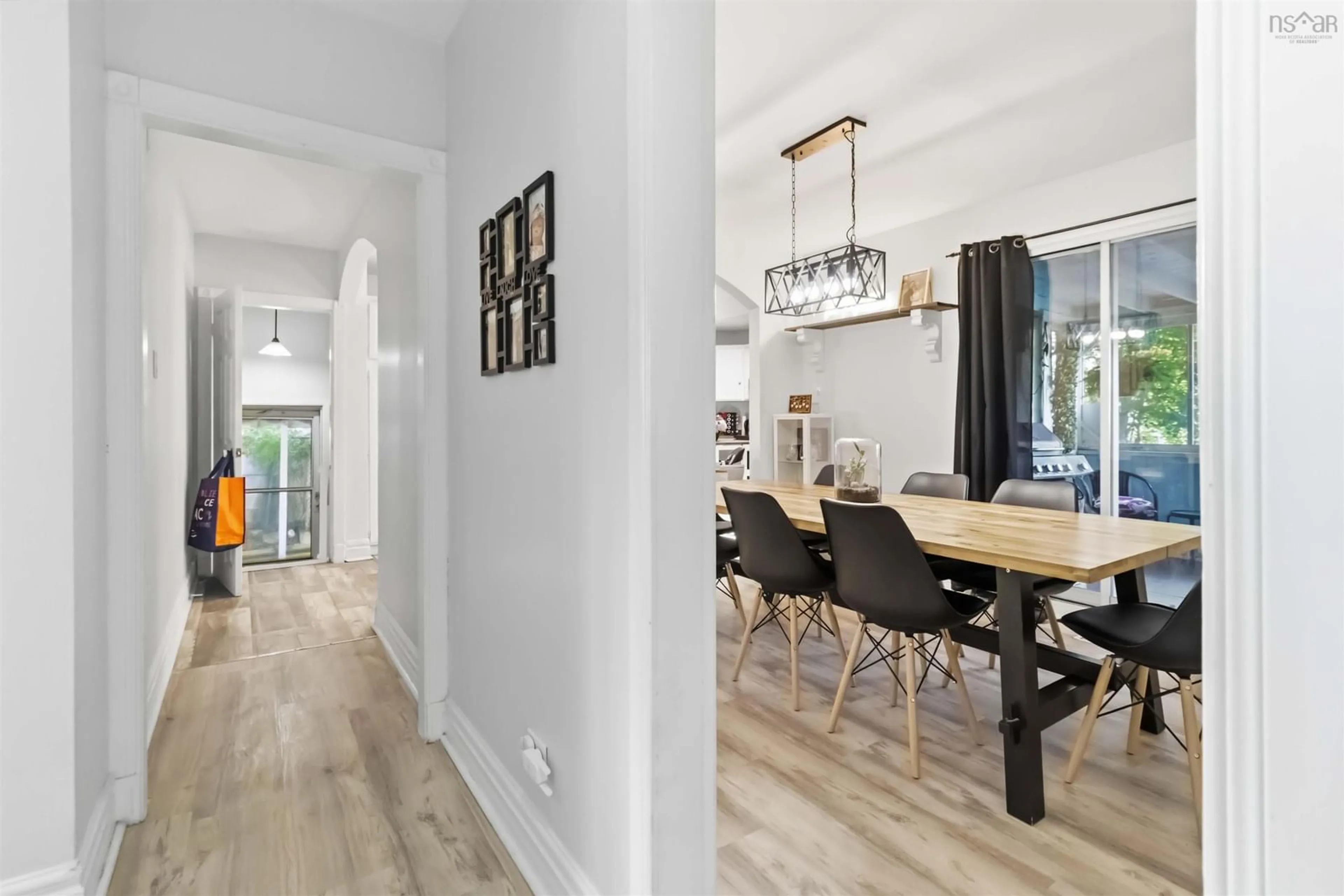 Dining room, wood/laminate floor for 16 Bowser Ave, Woodlawn Nova Scotia B2W 1M1