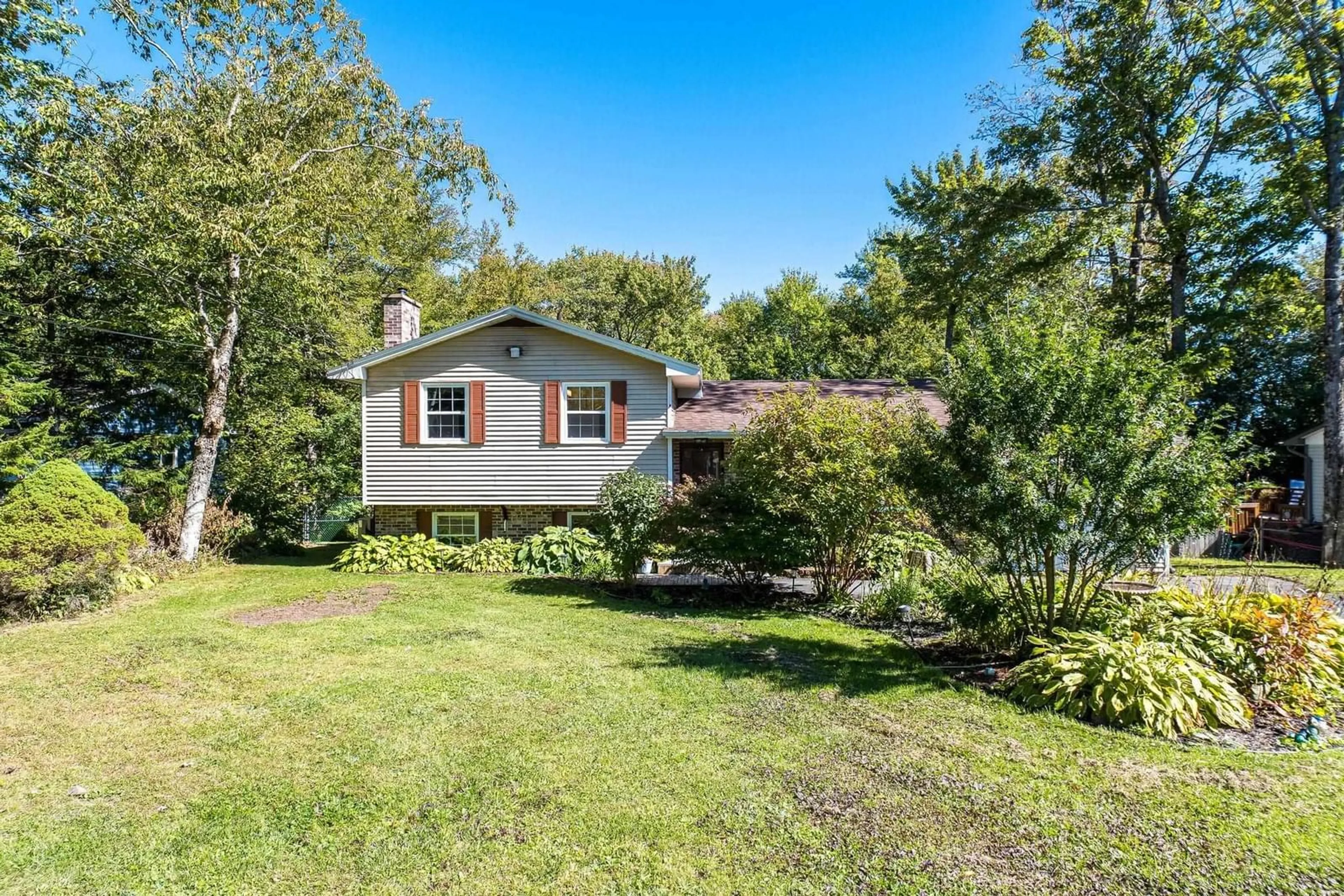 A pic from outside/outdoor area/front of a property/back of a property/a pic from drone, water/lake/river/ocean view for 103 Danny Dr, Beaver Bank Nova Scotia B4G 1B4