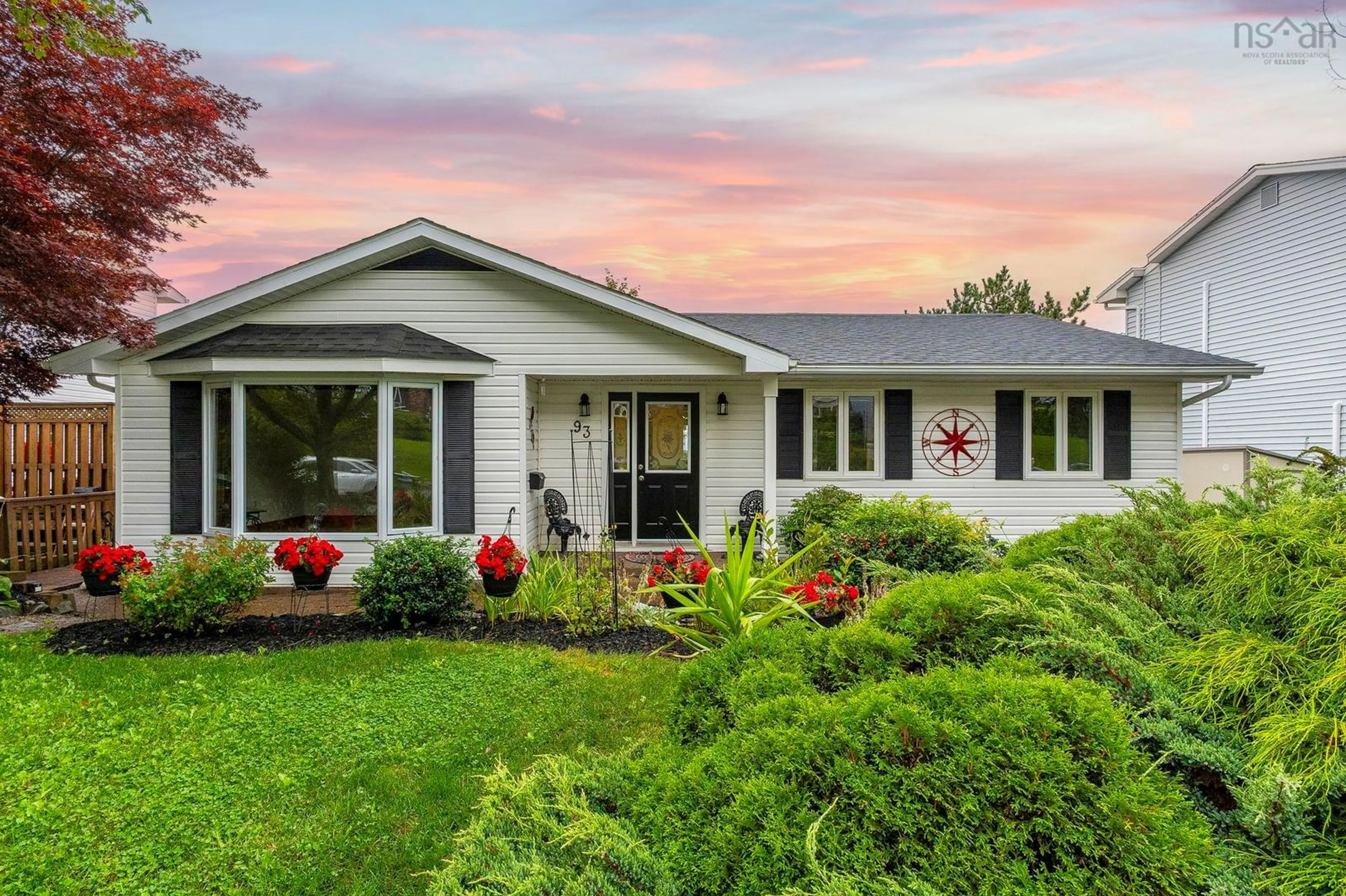 Home with vinyl exterior material, street for 93 Regal Rd, Dartmouth Nova Scotia B2W 4E9