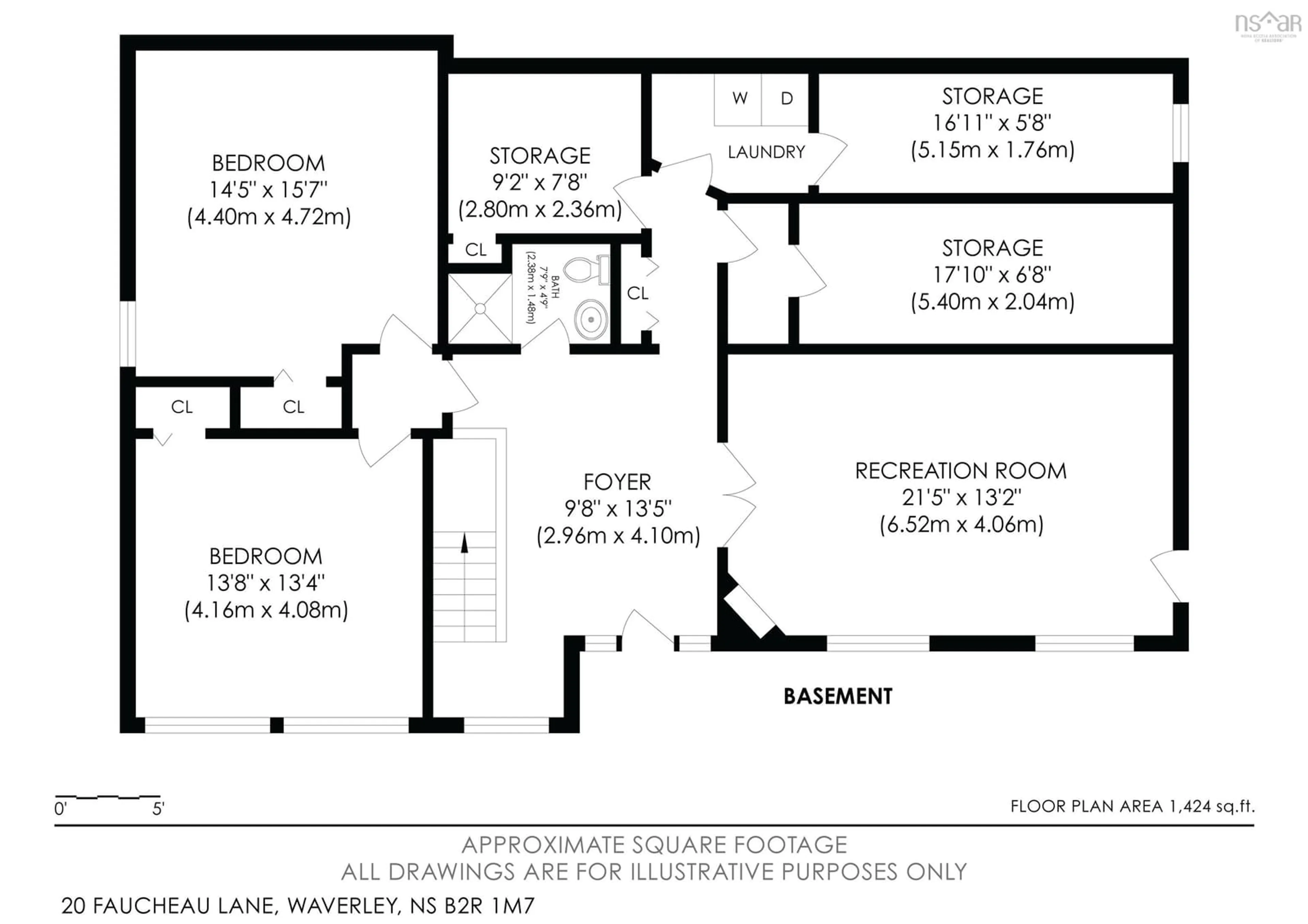 Floor plan for 20 Faucheau Lane, Waverley Nova Scotia B2R 1M7