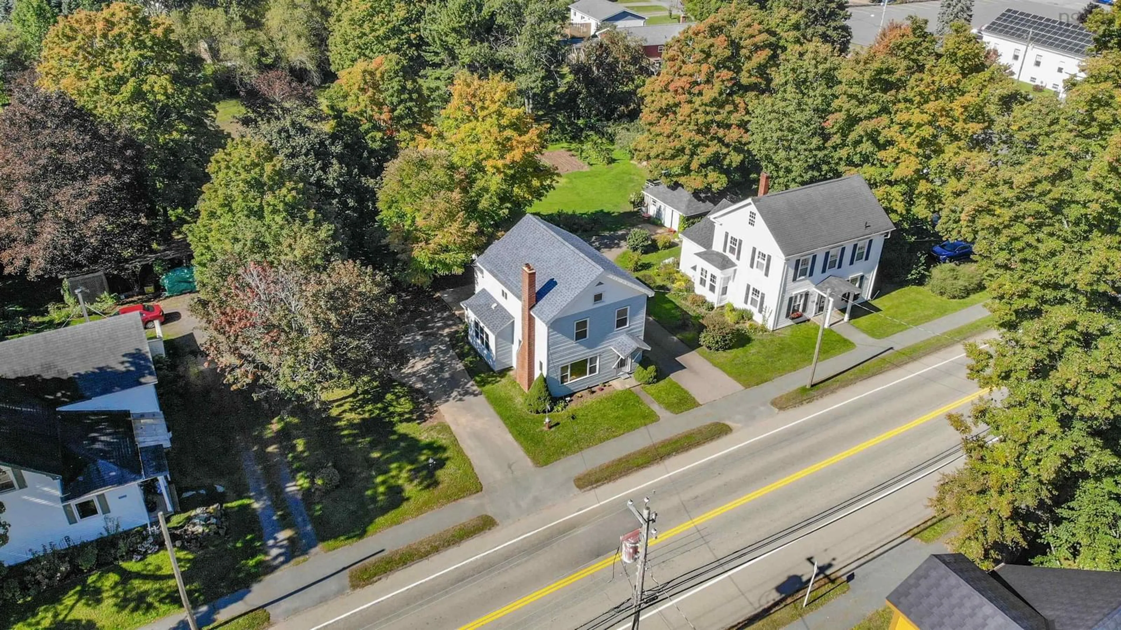 A pic from outside/outdoor area/front of a property/back of a property/a pic from drone, street for 1011 358 Hwy, Port Williams Nova Scotia B0P 1T0