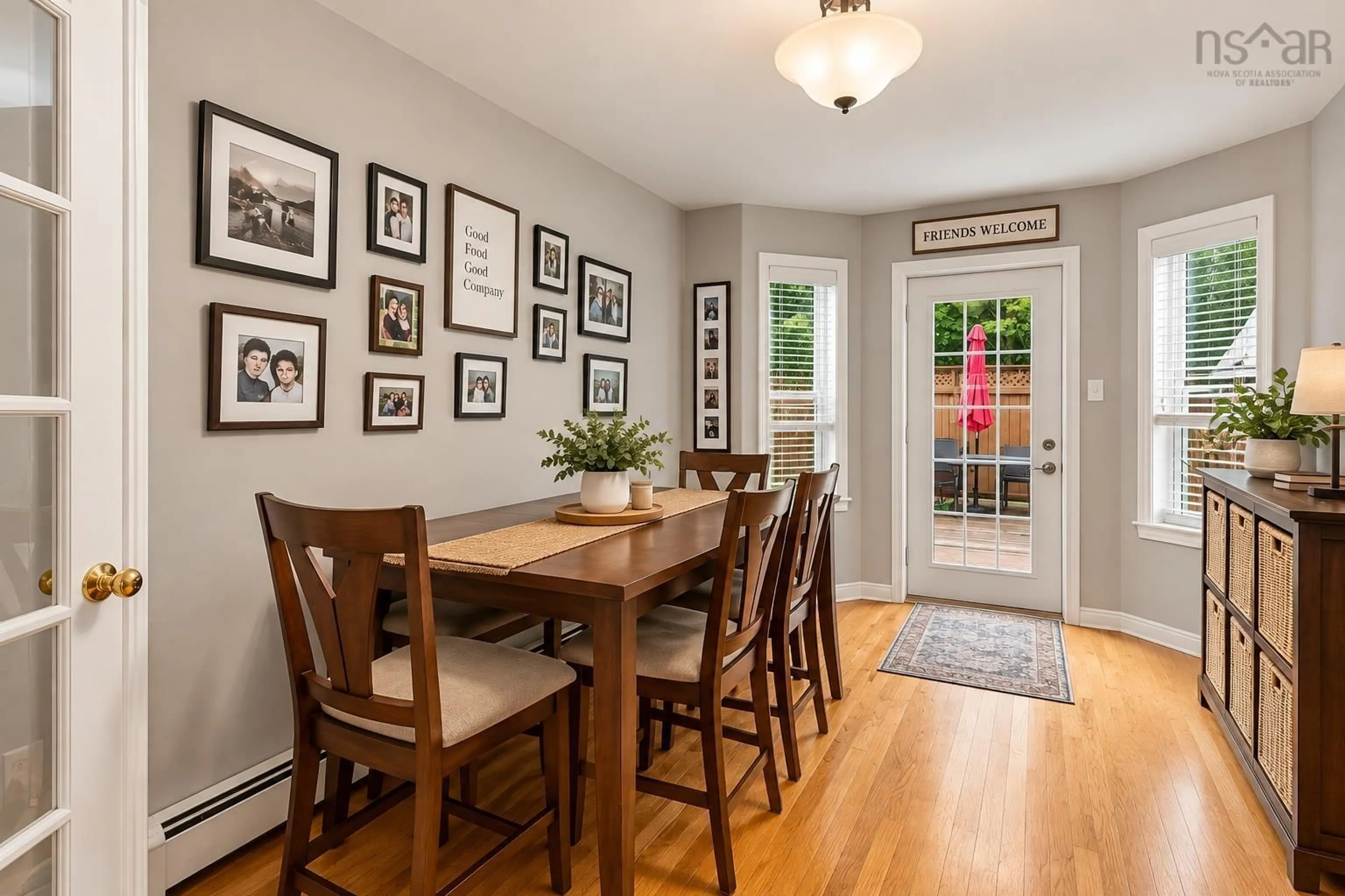 Dining room, wood/laminate floor for 71 Royal Masts Way, Bedford Nova Scotia B4A 4B7