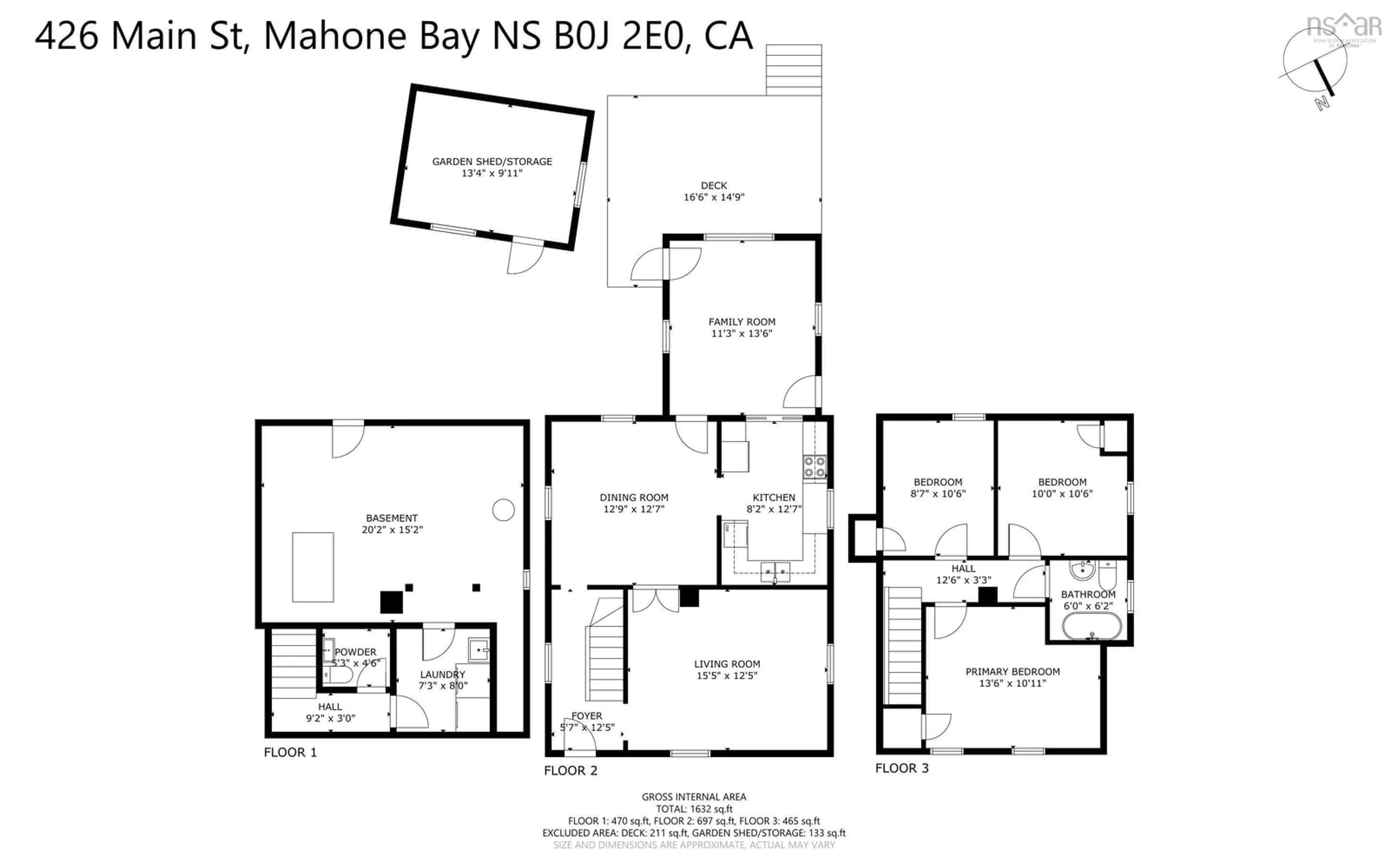 Floor plan for 426 Main St, Mahone Bay Nova Scotia B0J 2E0