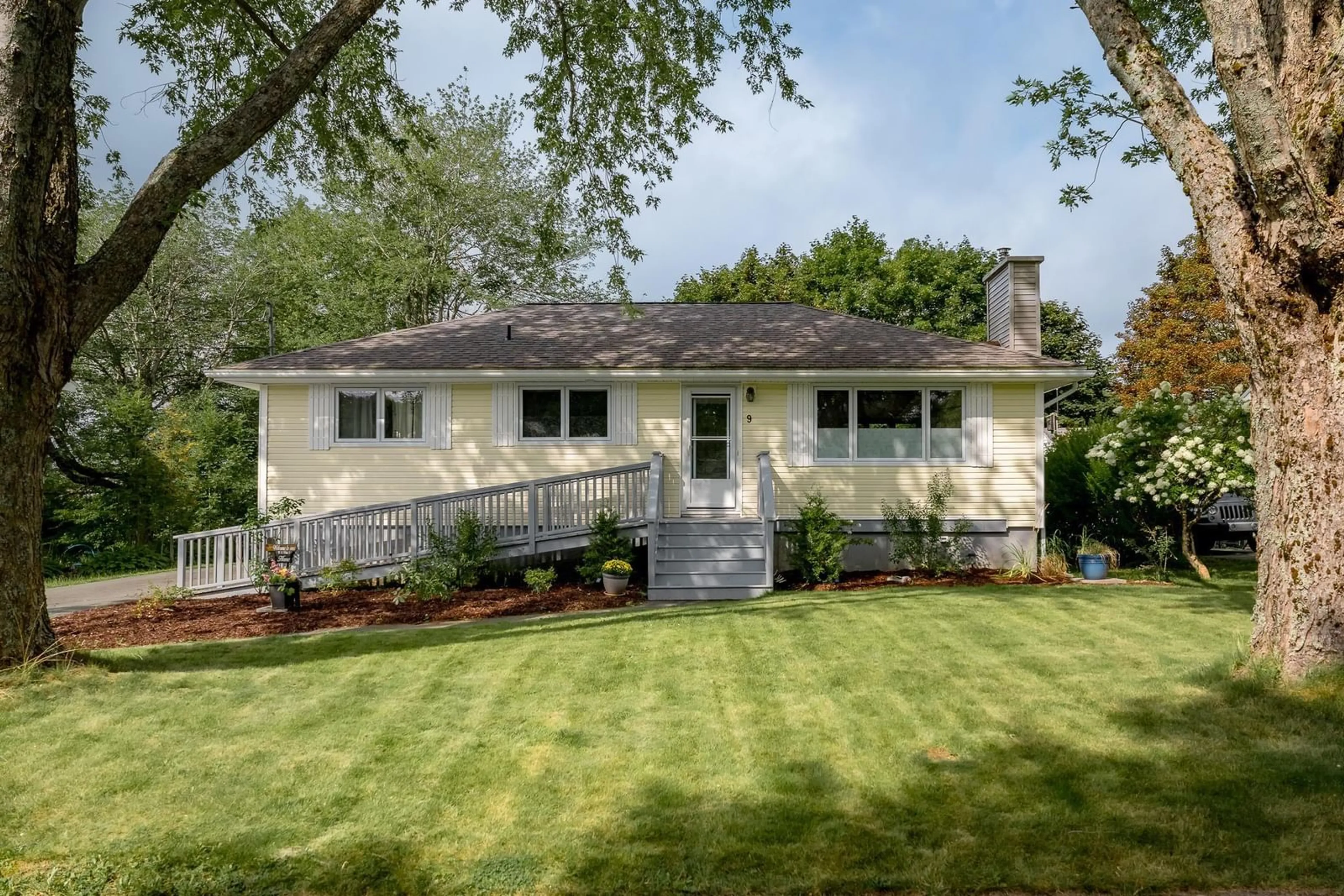 Home with vinyl exterior material, street for 9 Brookhouse Rd, Dartmouth Nova Scotia B2W 1W5