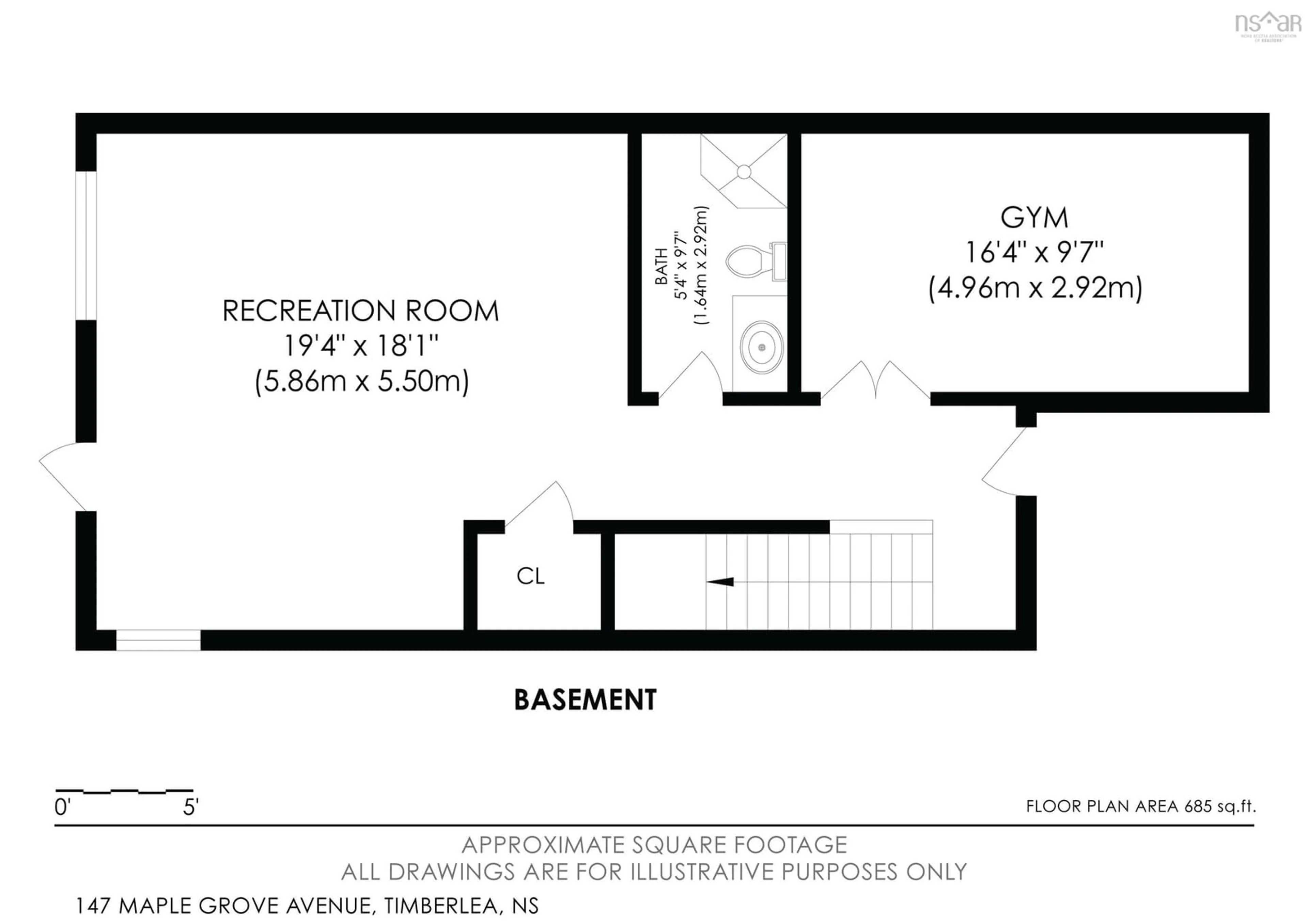 Floor plan for 147 Maple Grove Ave, Timberlea Nova Scotia B3T 0C9