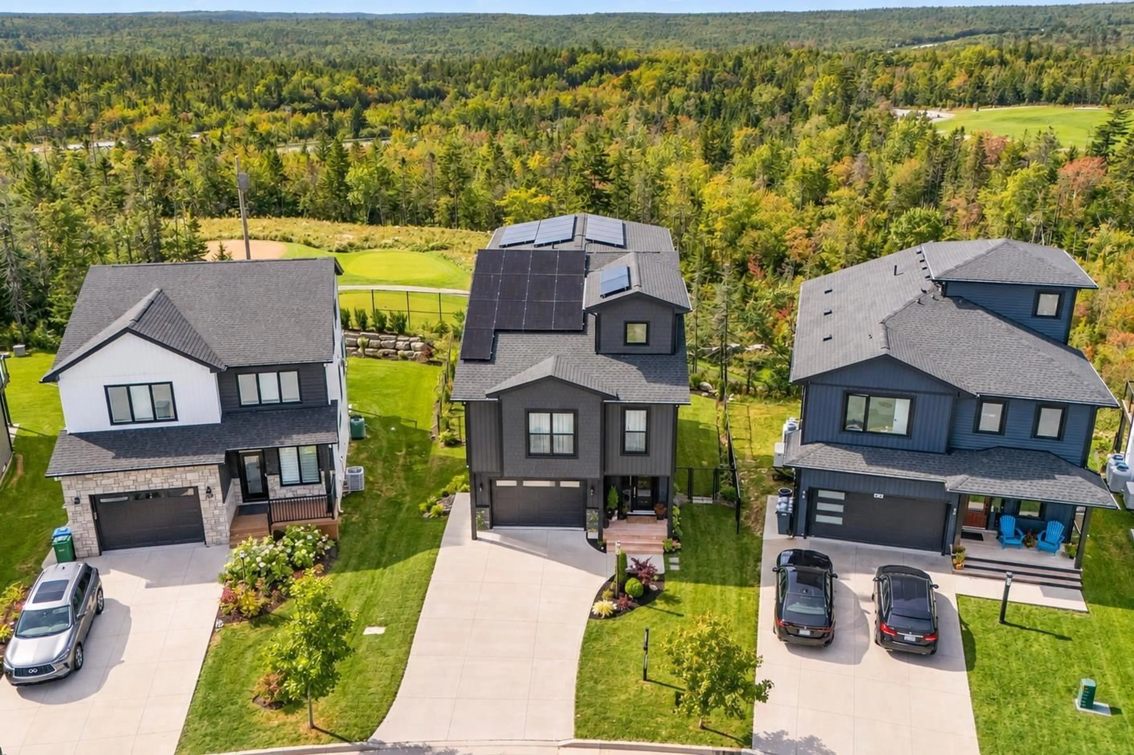 A pic from outside/outdoor area/front of a property/back of a property/a pic from drone, mountain view for 101 Tuscany Run, Timberlea Nova Scotia B3T 0L2
