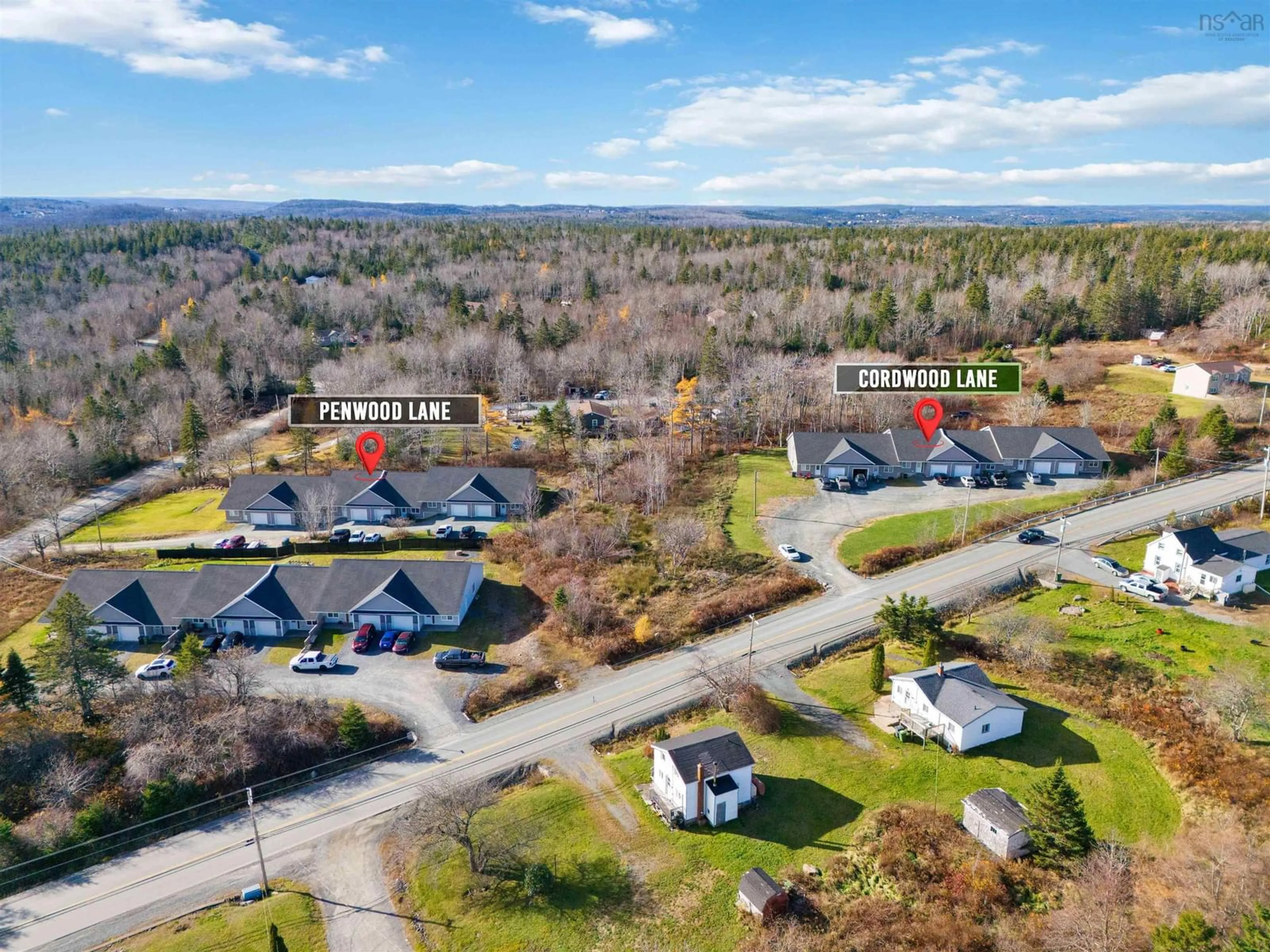 A pic from outside/outdoor area/front of a property/back of a property/a pic from drone, unknown for Cordwood & Penwood Lane, Upper Hammonds Plains Nova Scotia B4B 2H9