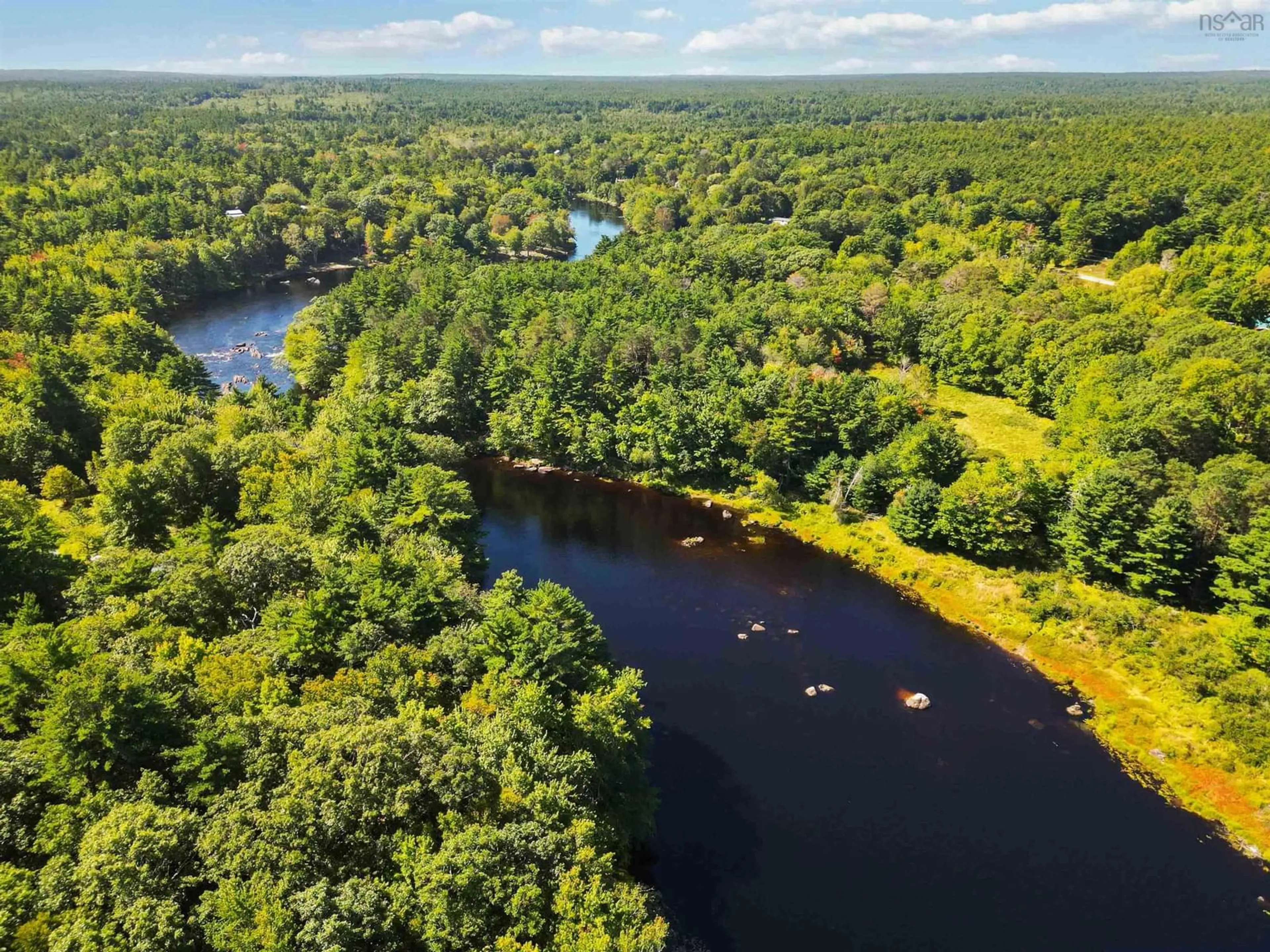 A pic from outside/outdoor area/front of a property/back of a property/a pic from drone, water/lake/river/ocean view for 455 Mill Village East Rd, Charleston Nova Scotia B0J 2H0