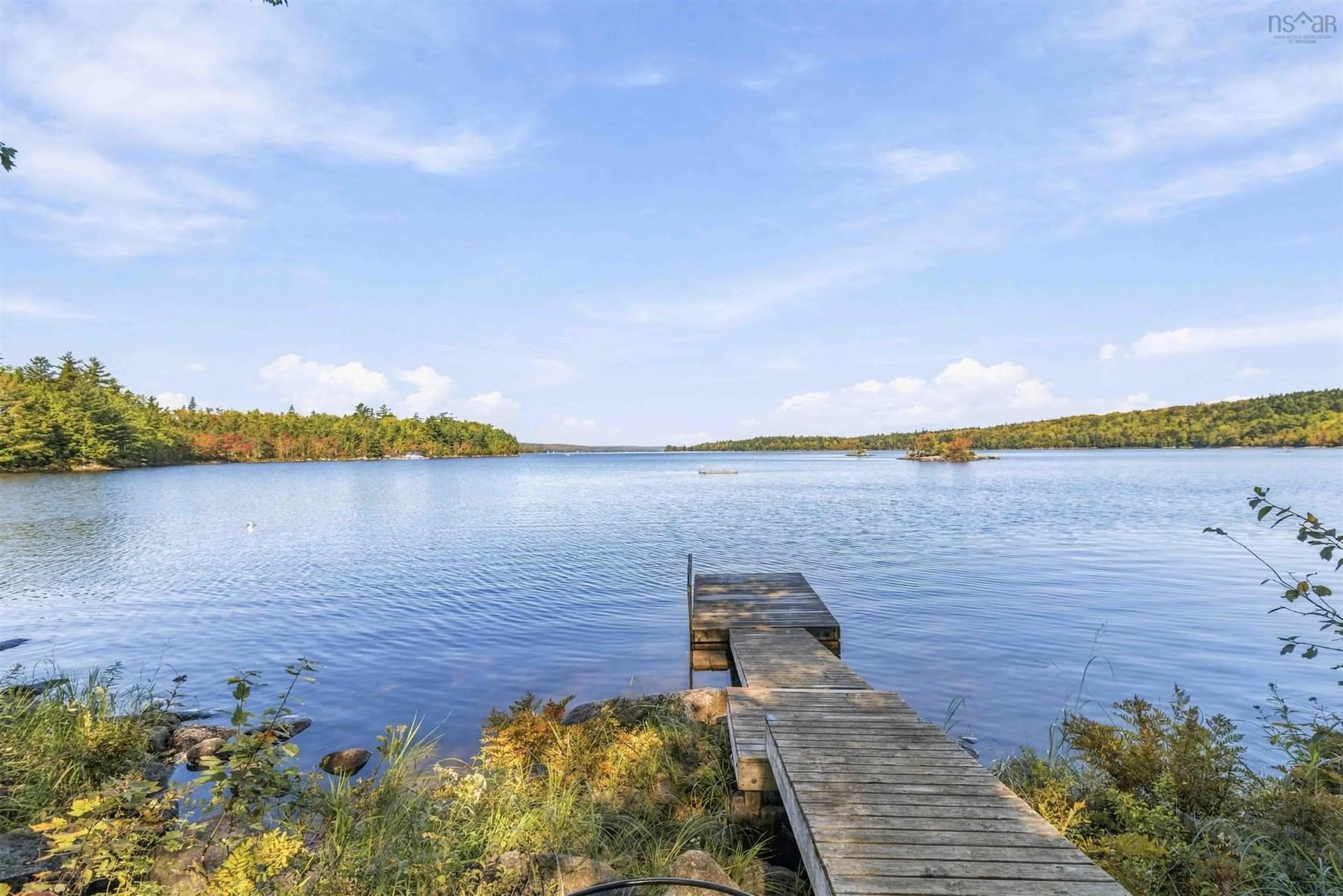 Patio, water/lake/river/ocean view for 191 Beach Point Rd, Newburne Nova Scotia B0R 1A0