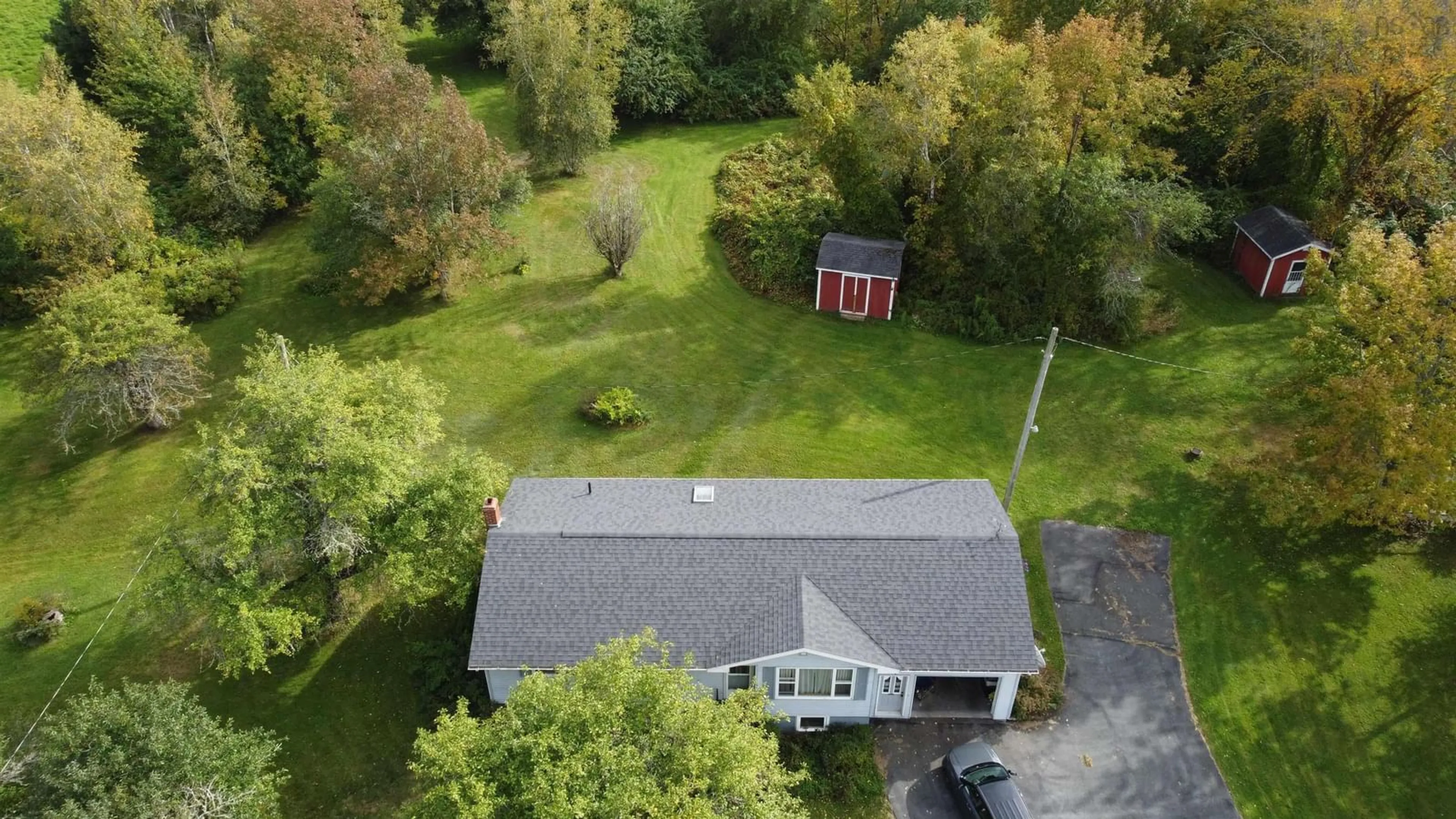 A pic from outside/outdoor area/front of a property/back of a property/a pic from drone, unknown for 9150 Highway 14, Woodville Nova Scotia B0N 2A0