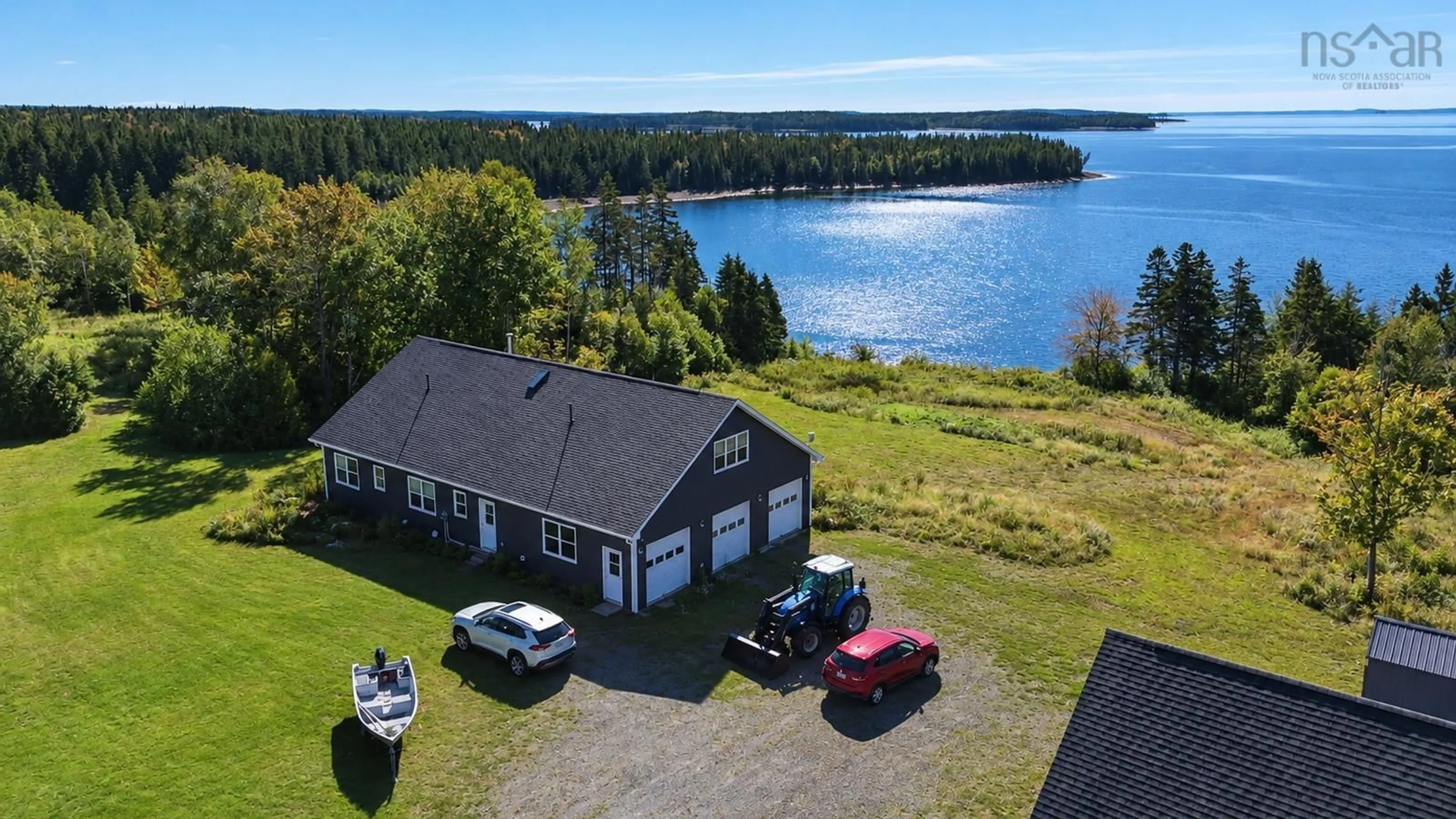 A pic from outside/outdoor area/front of a property/back of a property/a pic from drone, water/lake/river/ocean view for 2285 Port Malcolm Road, Port Malcolm Nova Scotia B9A 1Z6
