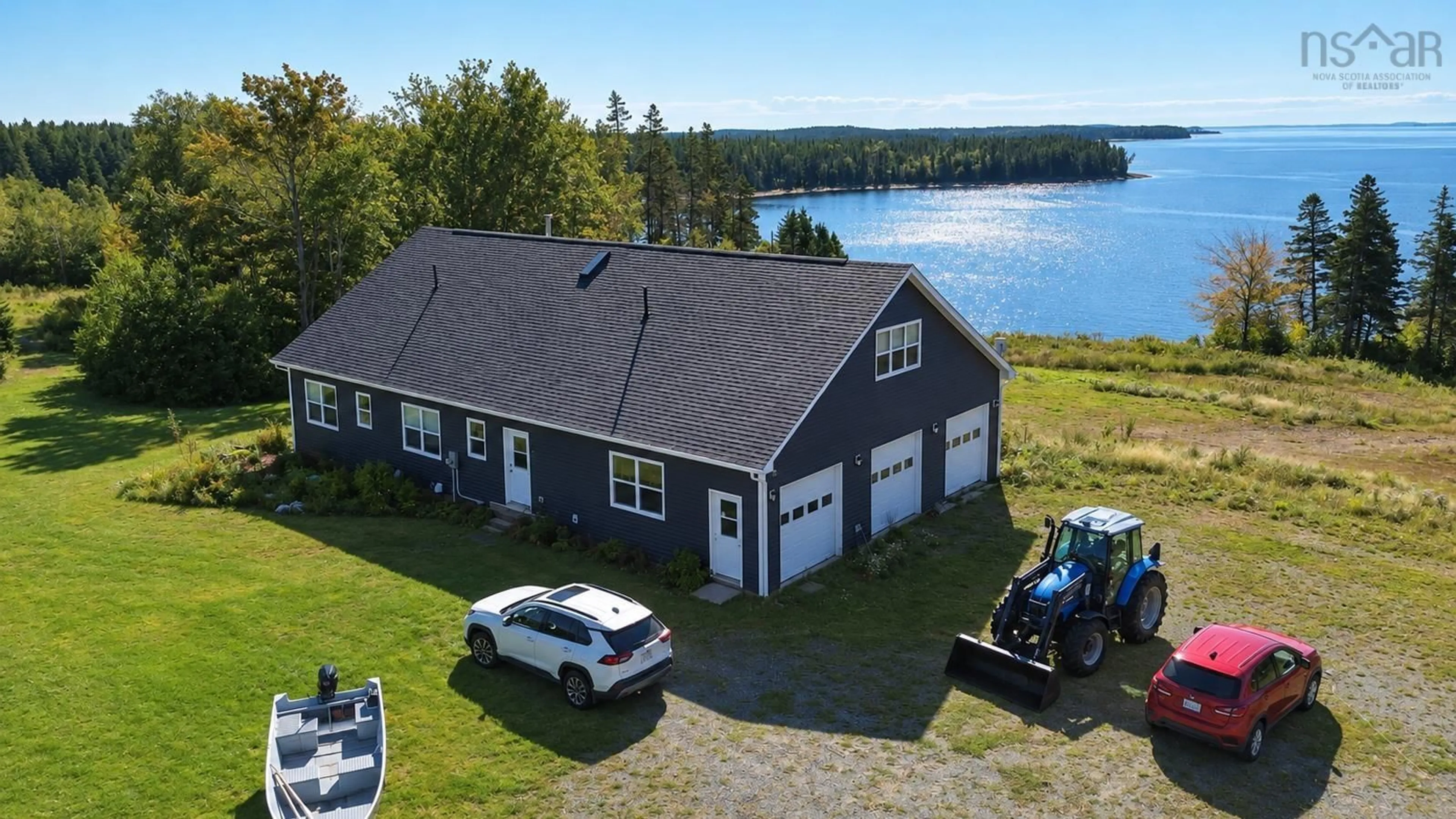 A pic from outside/outdoor area/front of a property/back of a property/a pic from drone, water/lake/river/ocean view for 2285 Port Malcolm Road, Port Malcolm Nova Scotia B9A 1Z6