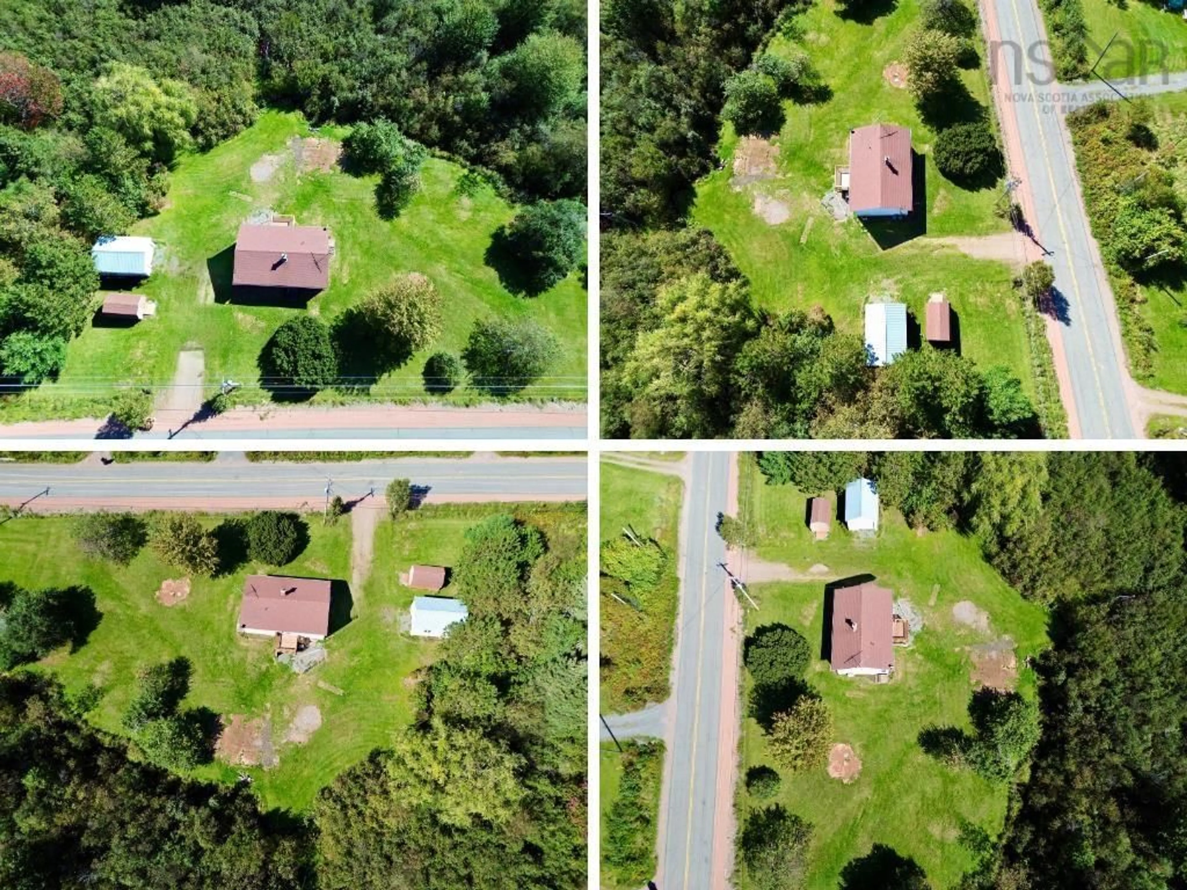 A pic from outside/outdoor area/front of a property/back of a property/a pic from drone, street for 1366 Shinimicas Rd, Northport Nova Scotia B0L 1E0