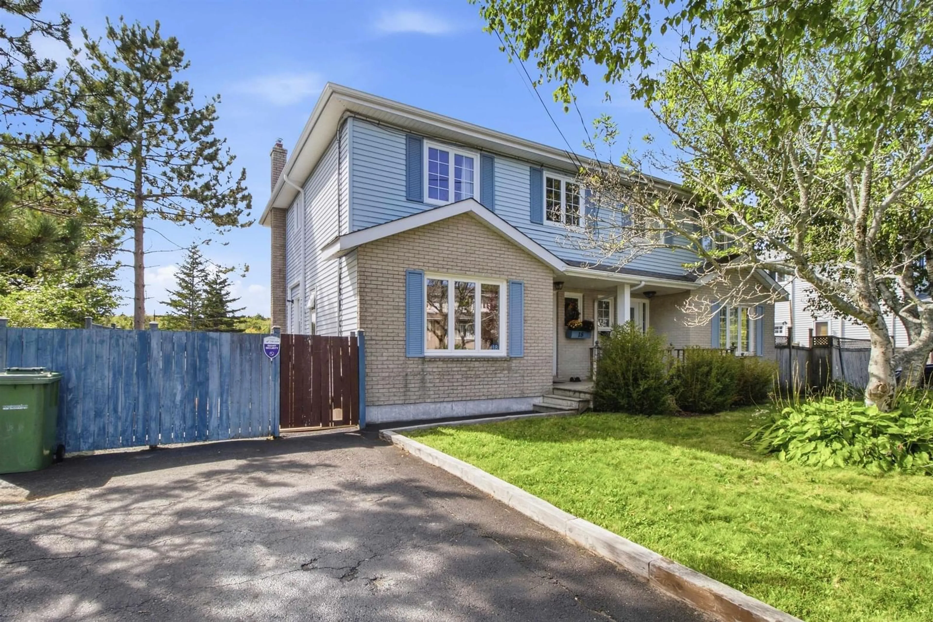 Home with vinyl exterior material, street for 18 Red Maple Dr, Timberlea Nova Scotia B3T 1G8