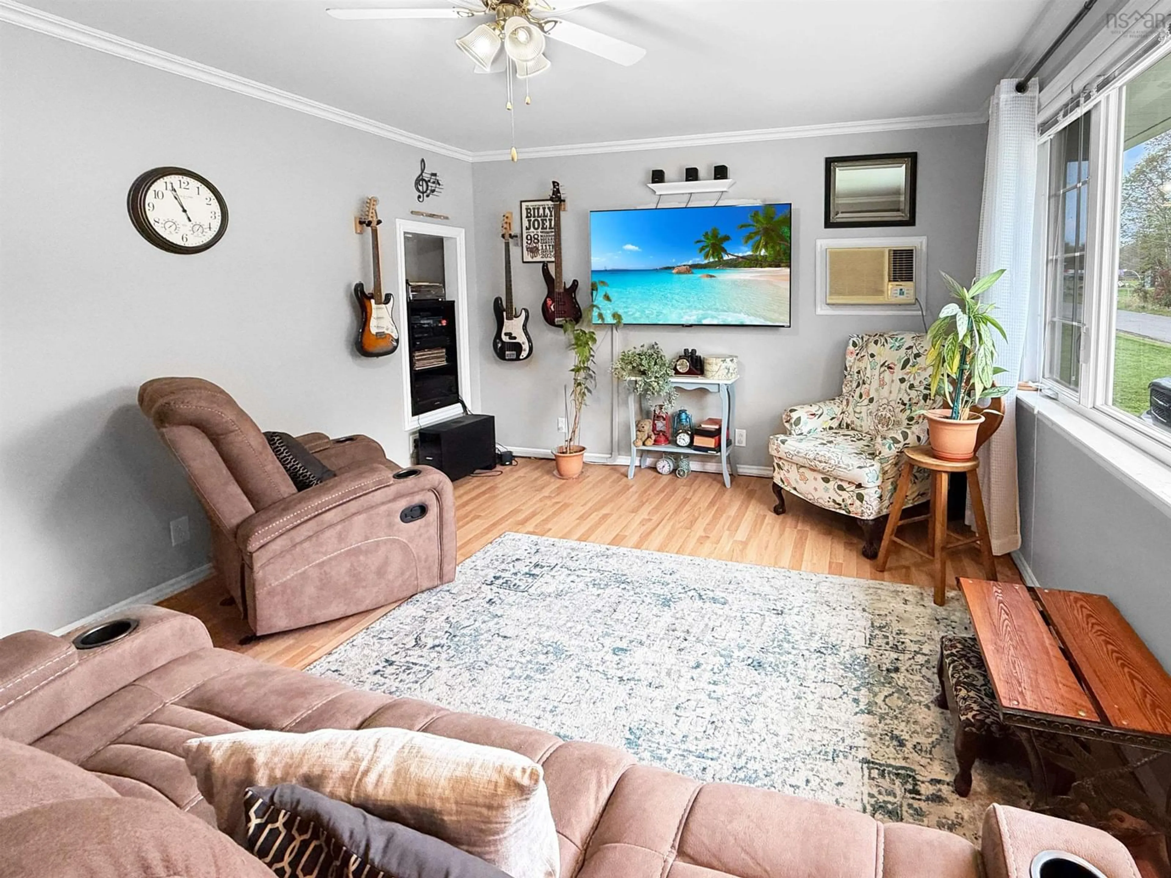 Living room with furniture, unknown for 2092 Macquarrie Ave, Westville Nova Scotia B0K 2A0
