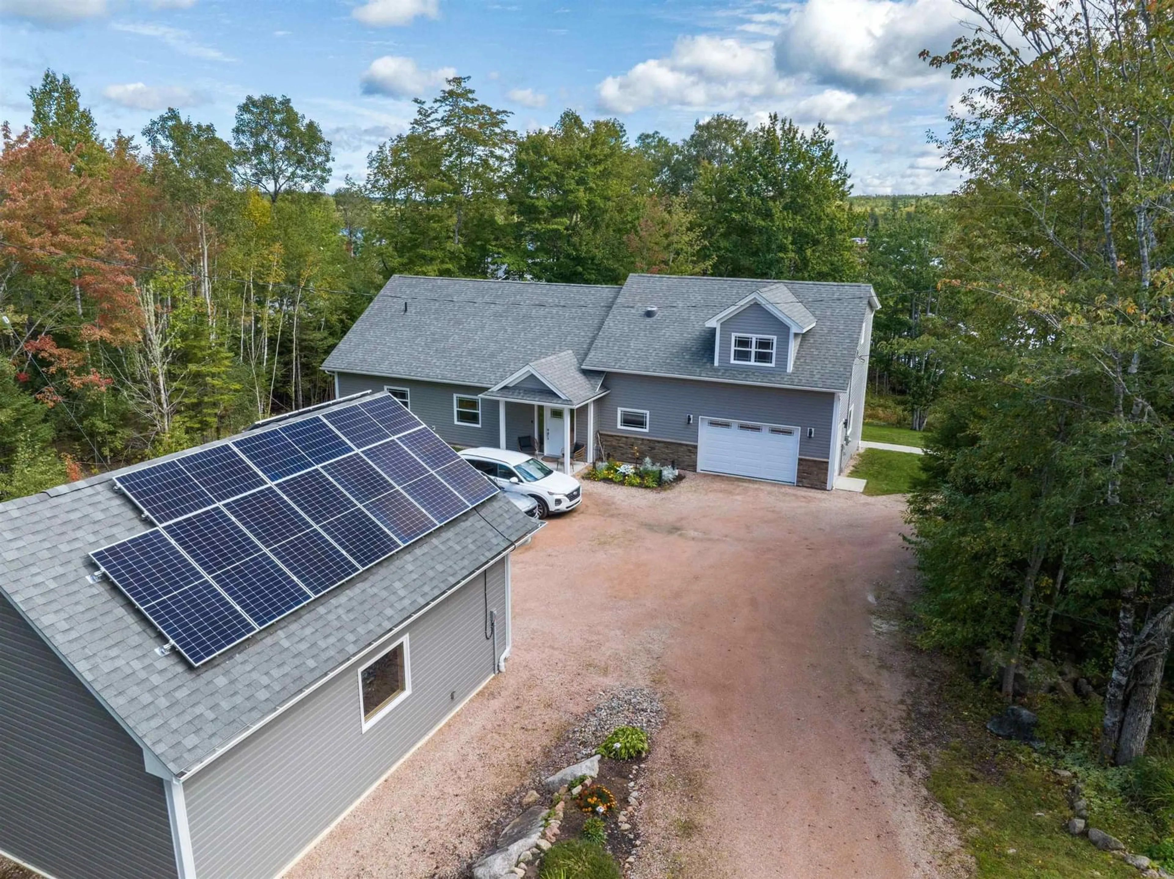 A pic from outside/outdoor area/front of a property/back of a property/a pic from drone, unknown for 60 Skippers Lane, Harriston Nova Scotia B0J 2M0