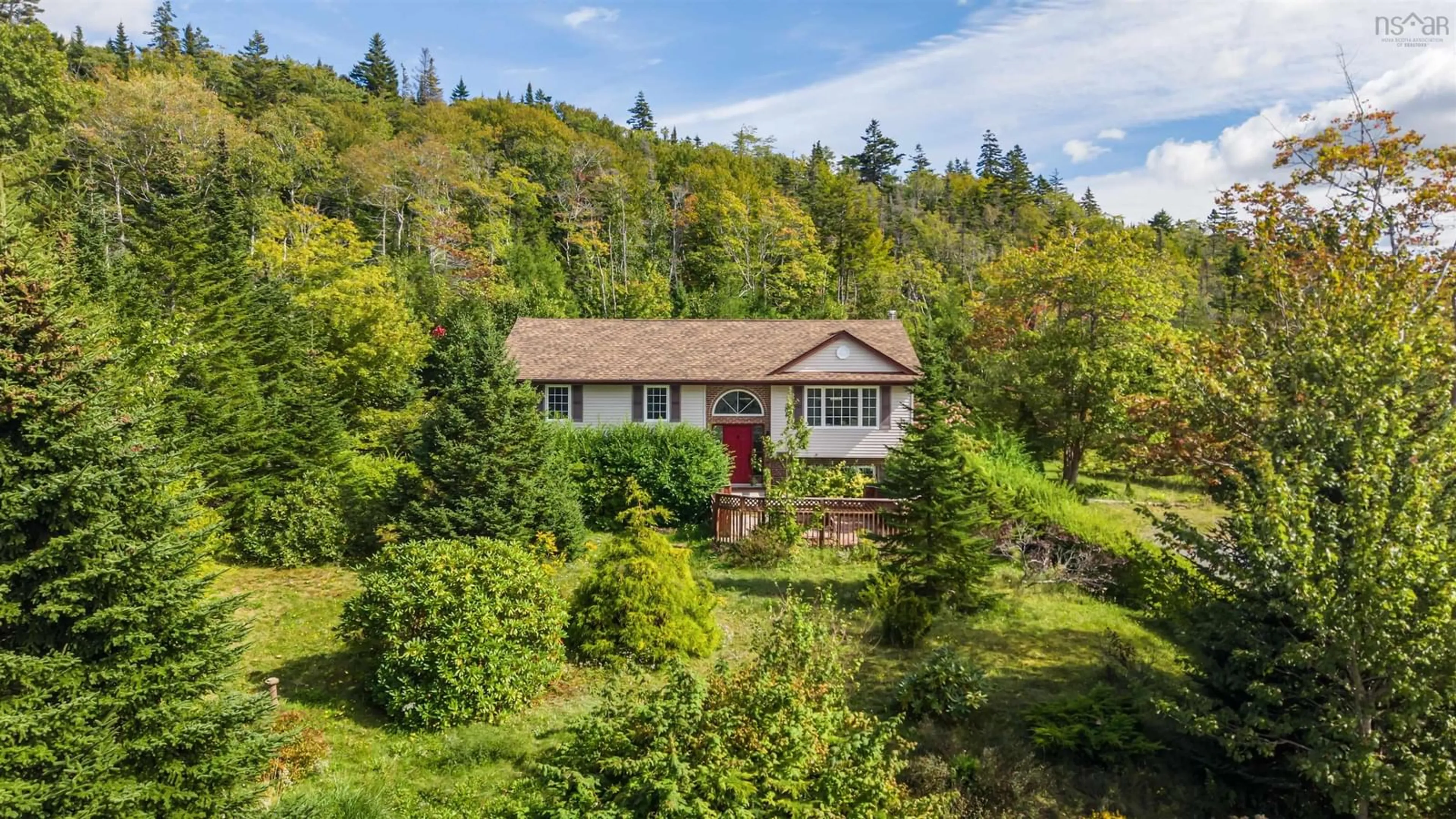 A pic from outside/outdoor area/front of a property/back of a property/a pic from drone, water/lake/river/ocean view for 38 Charles Meade Dr, Williamswood Nova Scotia B3V 1B4