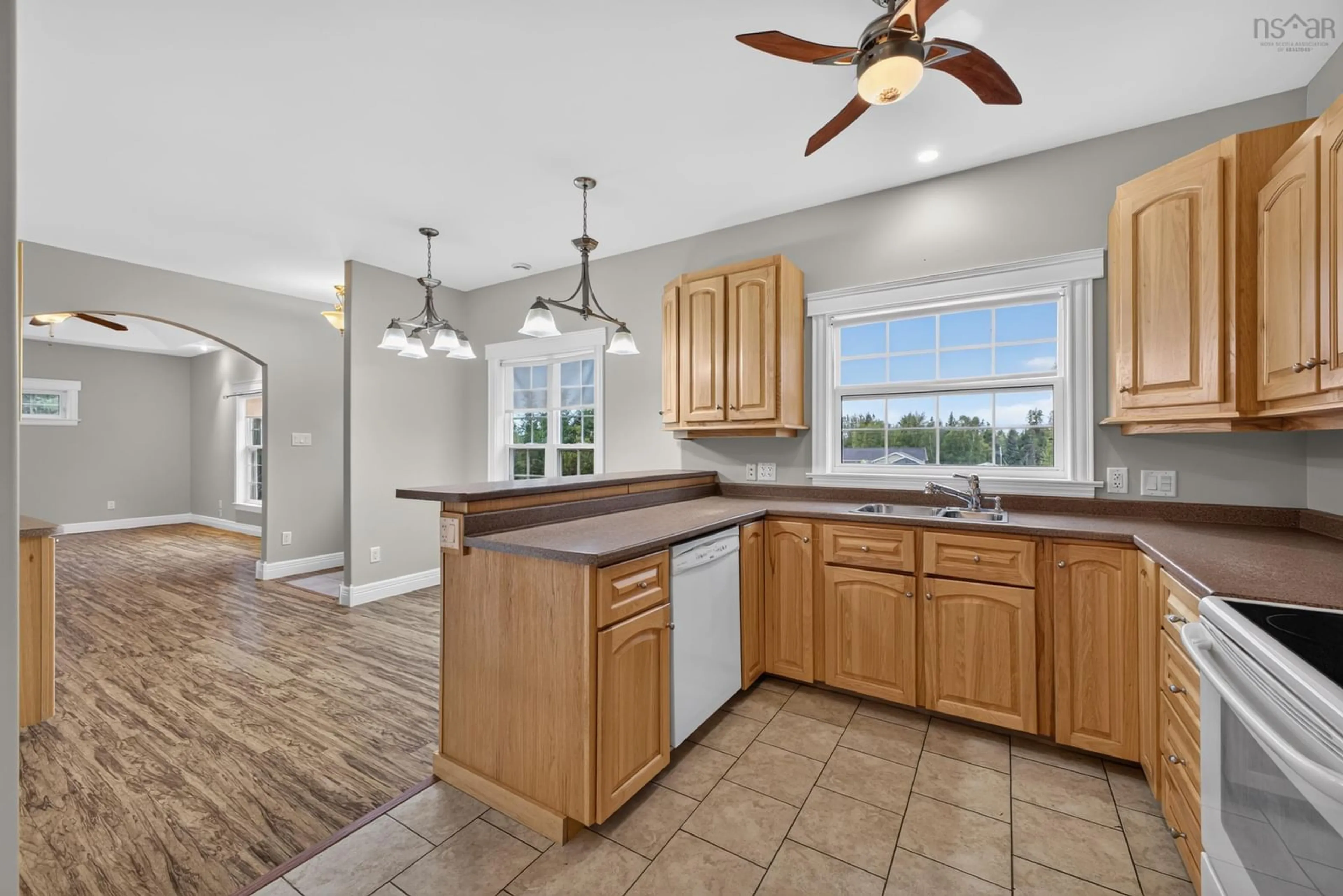 Open concept kitchen, ceramic/tile floor for 26 Amanda Drive Dr, Belmont Nova Scotia B0M 1G0