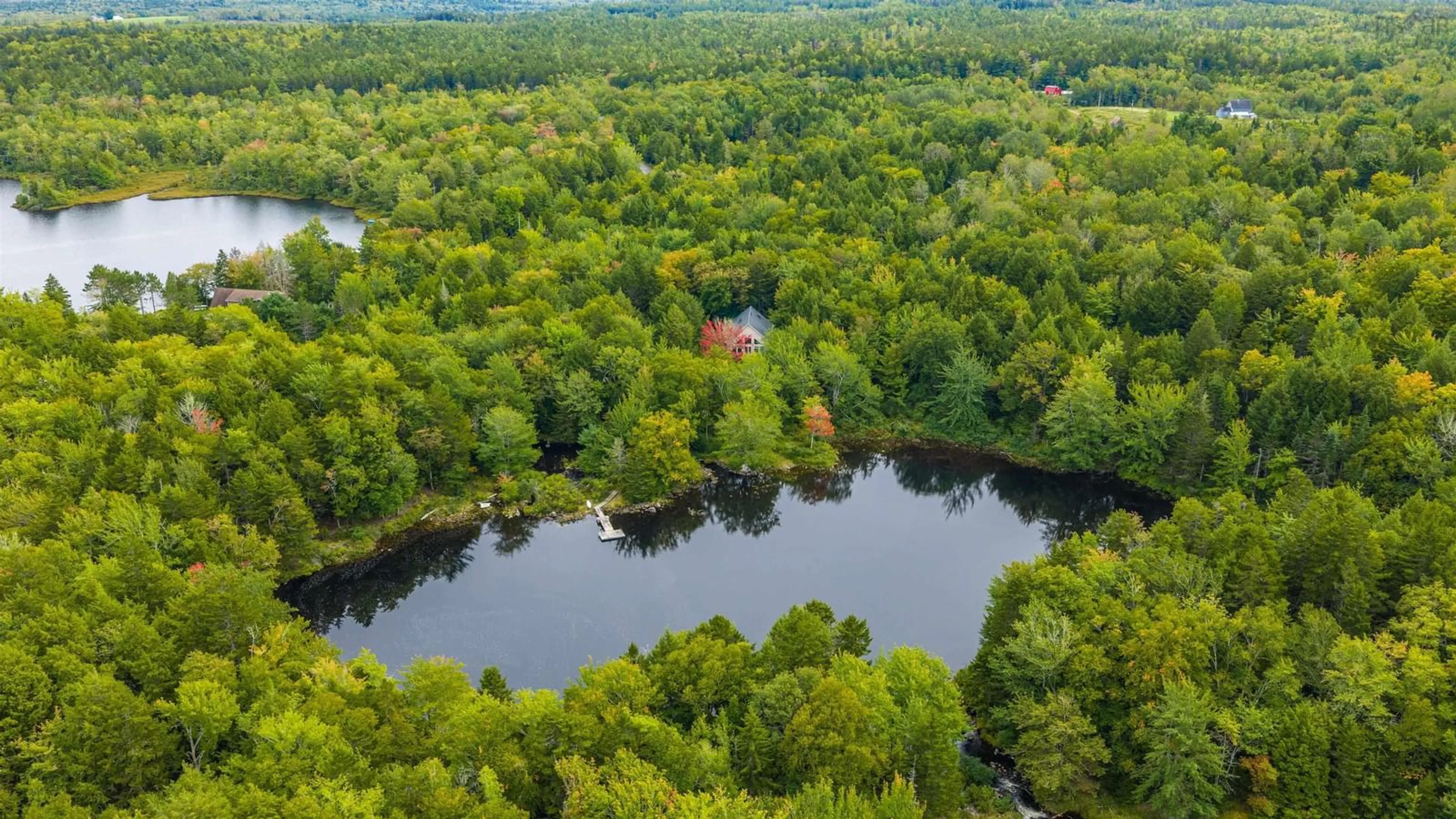 A pic from outside/outdoor area/front of a property/back of a property/a pic from drone, water/lake/river/ocean view for 103 Canoe Lake Cove Rd, Leminster Nova Scotia B0N 2T0