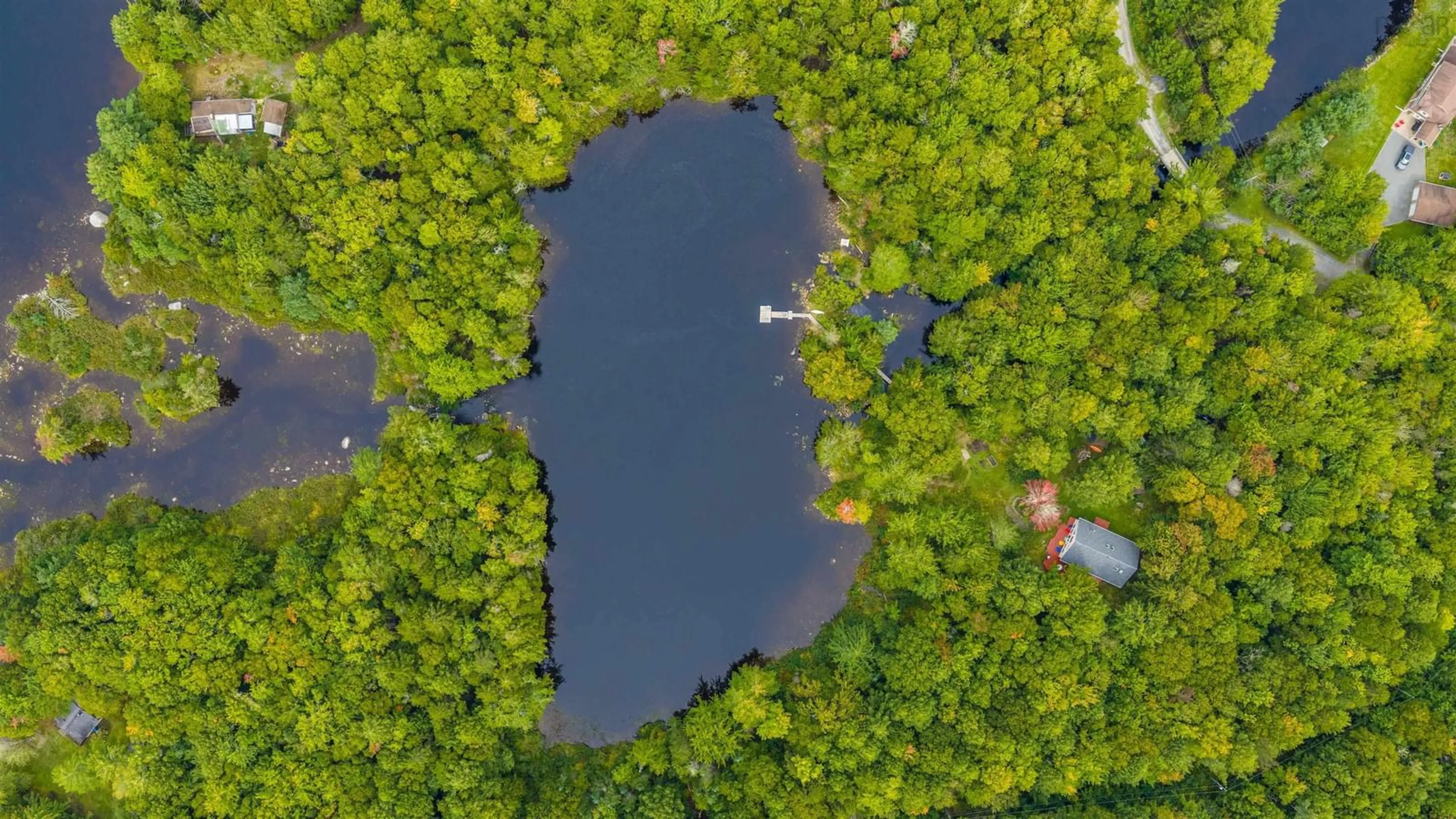 A pic from outside/outdoor area/front of a property/back of a property/a pic from drone, water/lake/river/ocean view for 103 Canoe Lake Cove Rd, Leminster Nova Scotia B0N 2T0