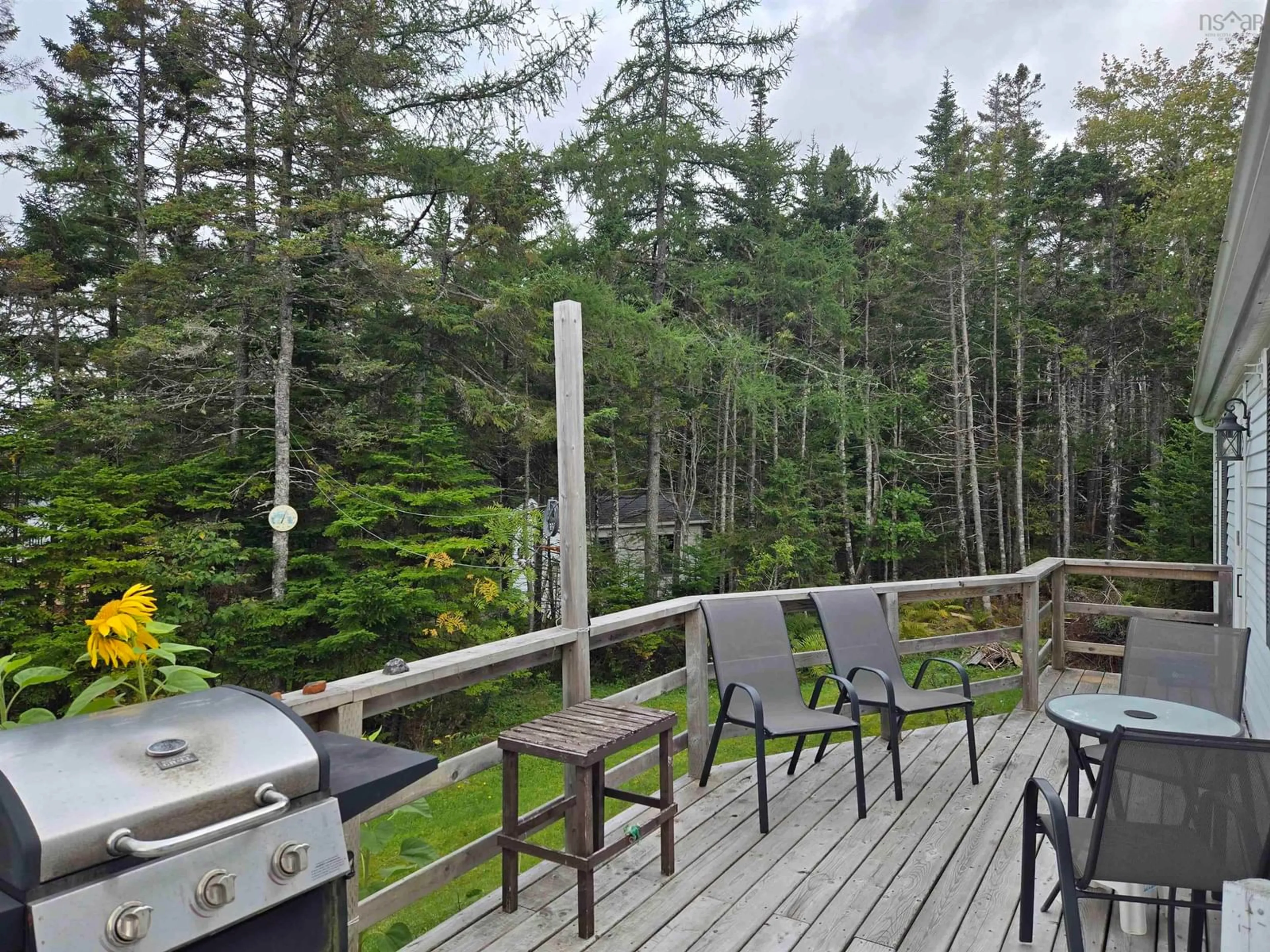 Patio, forest/trees view for 69 De Raymond St, St. Peter's Nova Scotia B0E 3B0