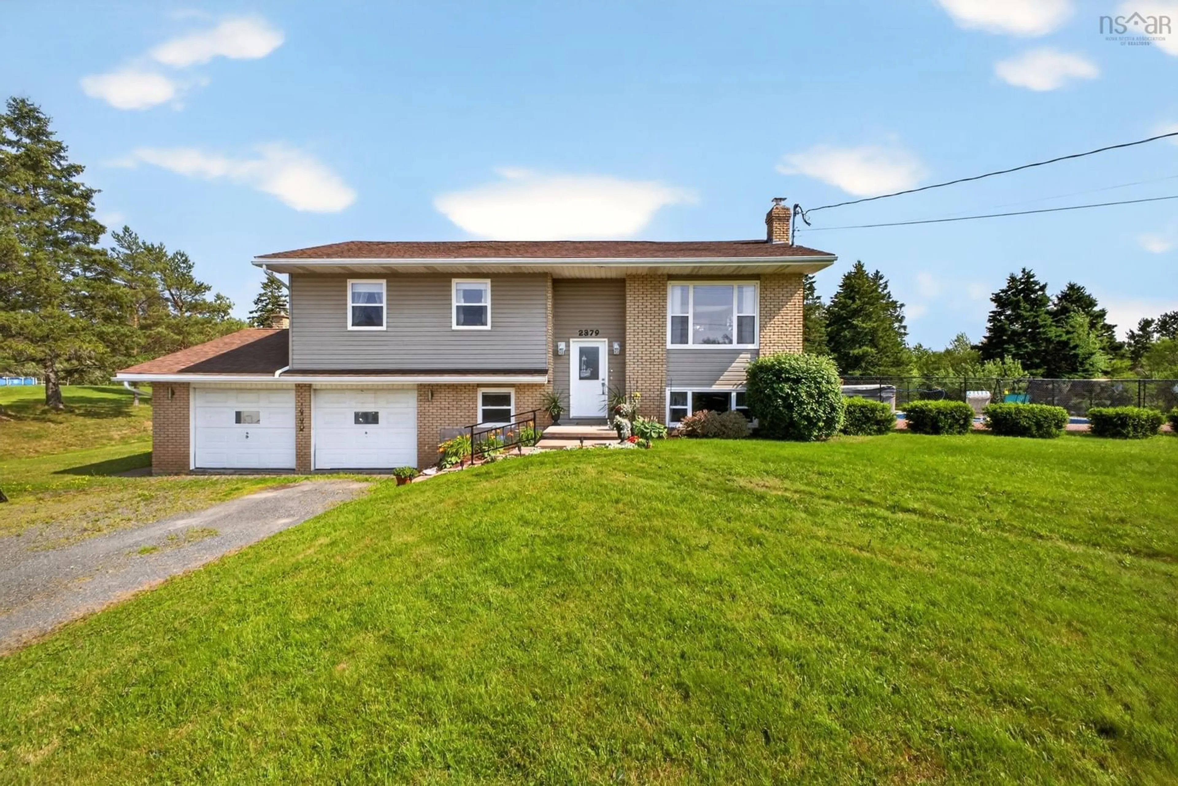 Home with vinyl exterior material, street for 2379 Church St, Westville Nova Scotia B0K 2A0