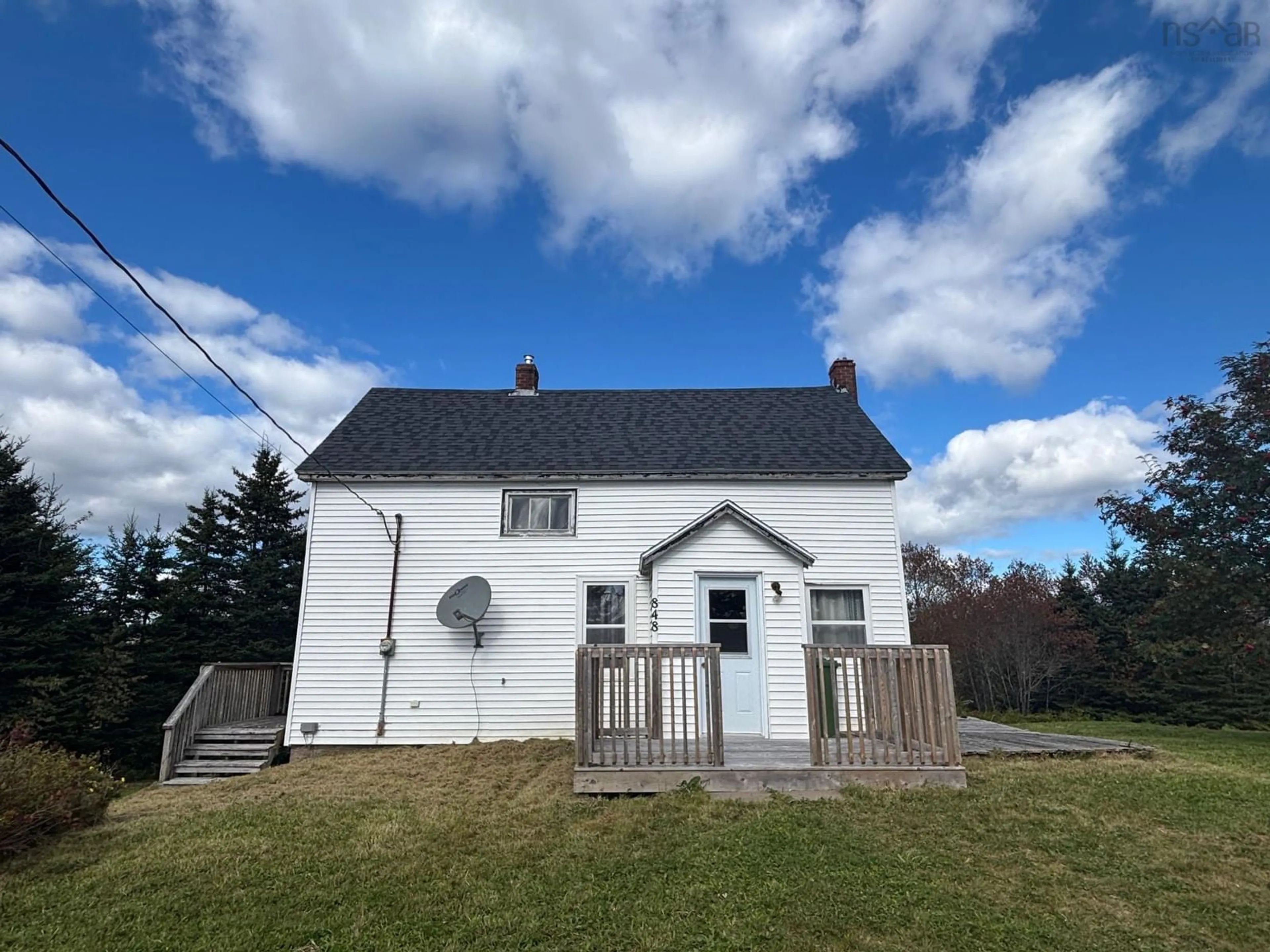A pic from outside/outdoor area/front of a property/back of a property/a pic from drone, building for 848 Malay Falls Lochaber Mines Rd, Lochaber Nova Scotia B0J 3B0