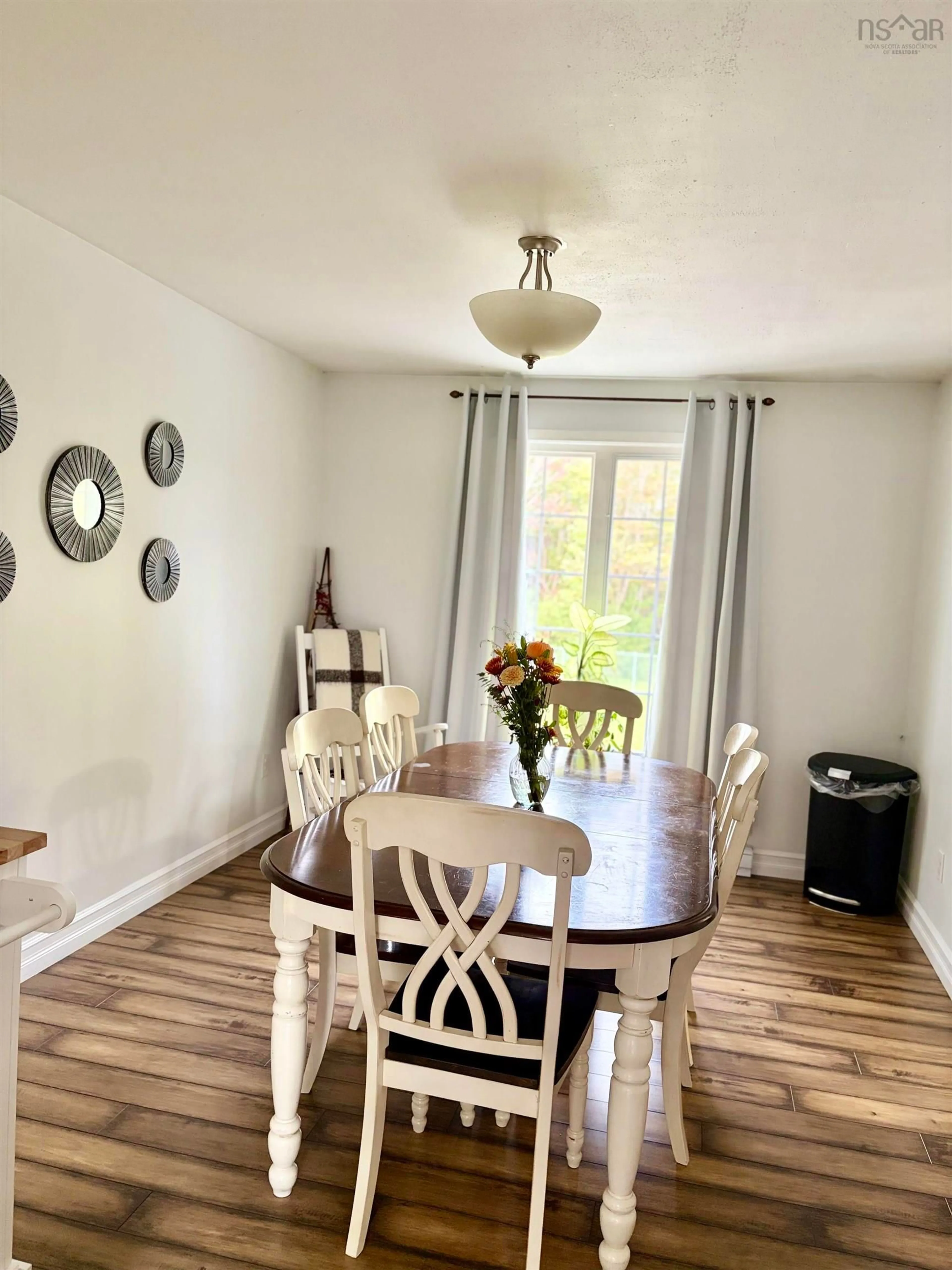 Dining room, wood/laminate floor for 43 King Grove Rd, Millville Nova Scotia B1Y 2E4